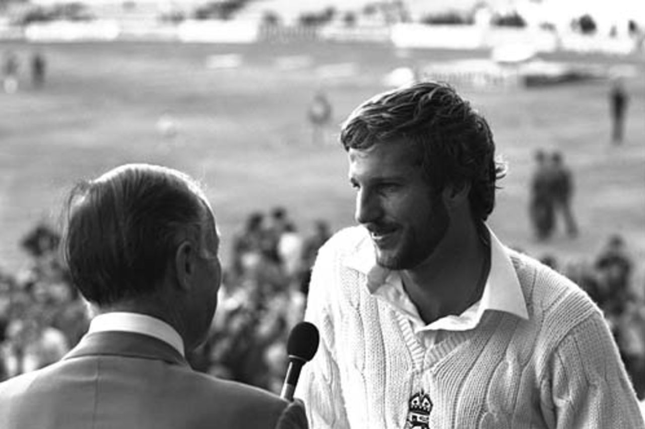 Peter West  interviews Man of the Match Ian Botham , England v Australia, 3rd Test, Headingley,  July 18, 1981