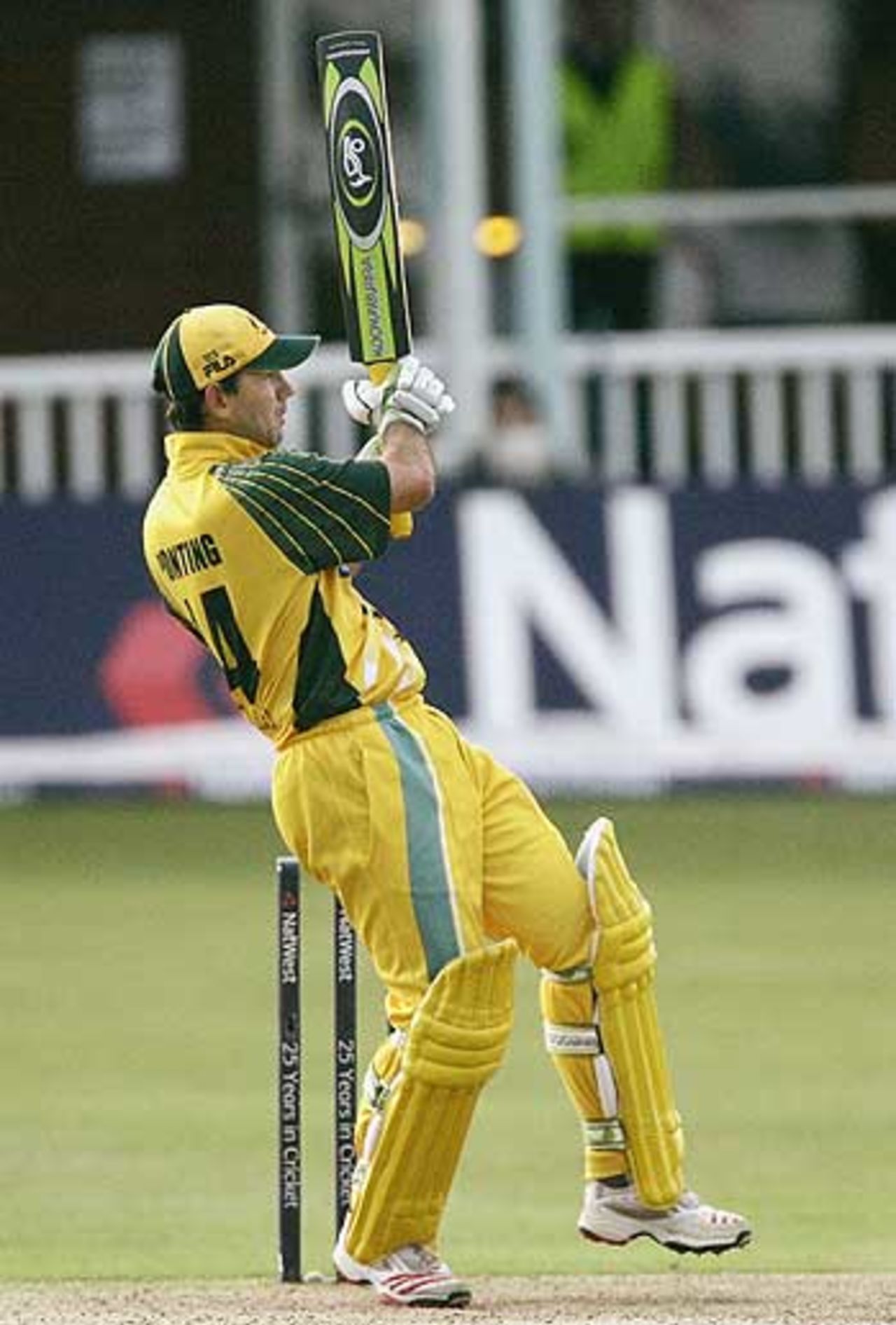 Ricky Ponting in action, Australia v Bangladesh one-day NatWest Series match in Canterbury 30 June 2005