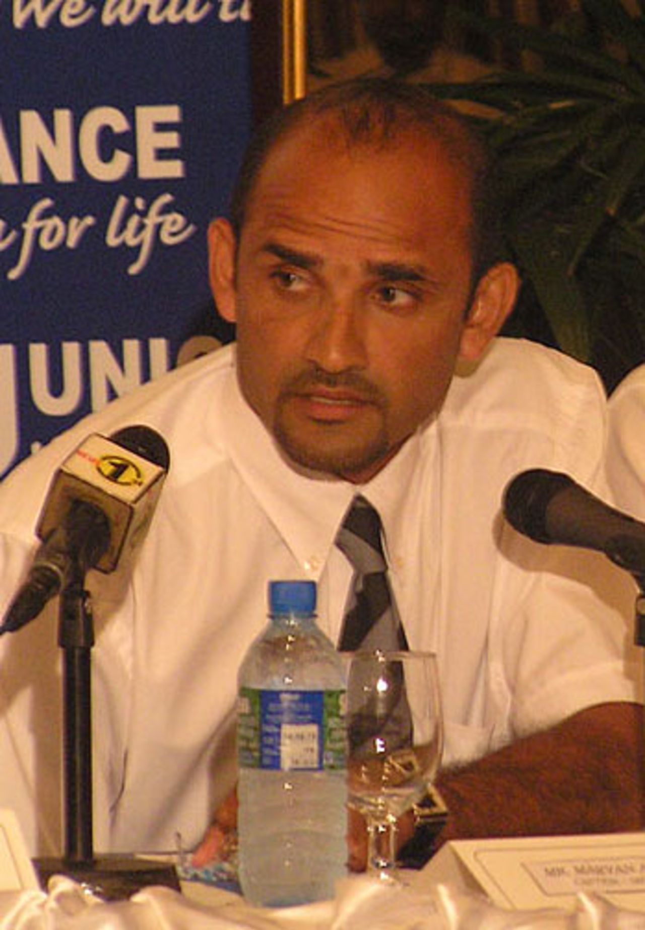 Marvan Atapattu at the Taj Samudra hotel in Colombo, July 5, 2005