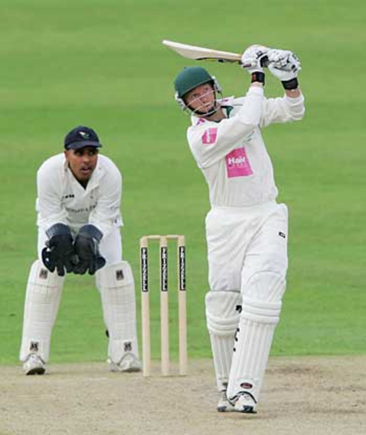 Ben Smith hits out against Richard Dawson, Worcestershire v Yorkshire, County Championship, Headingley, June 8