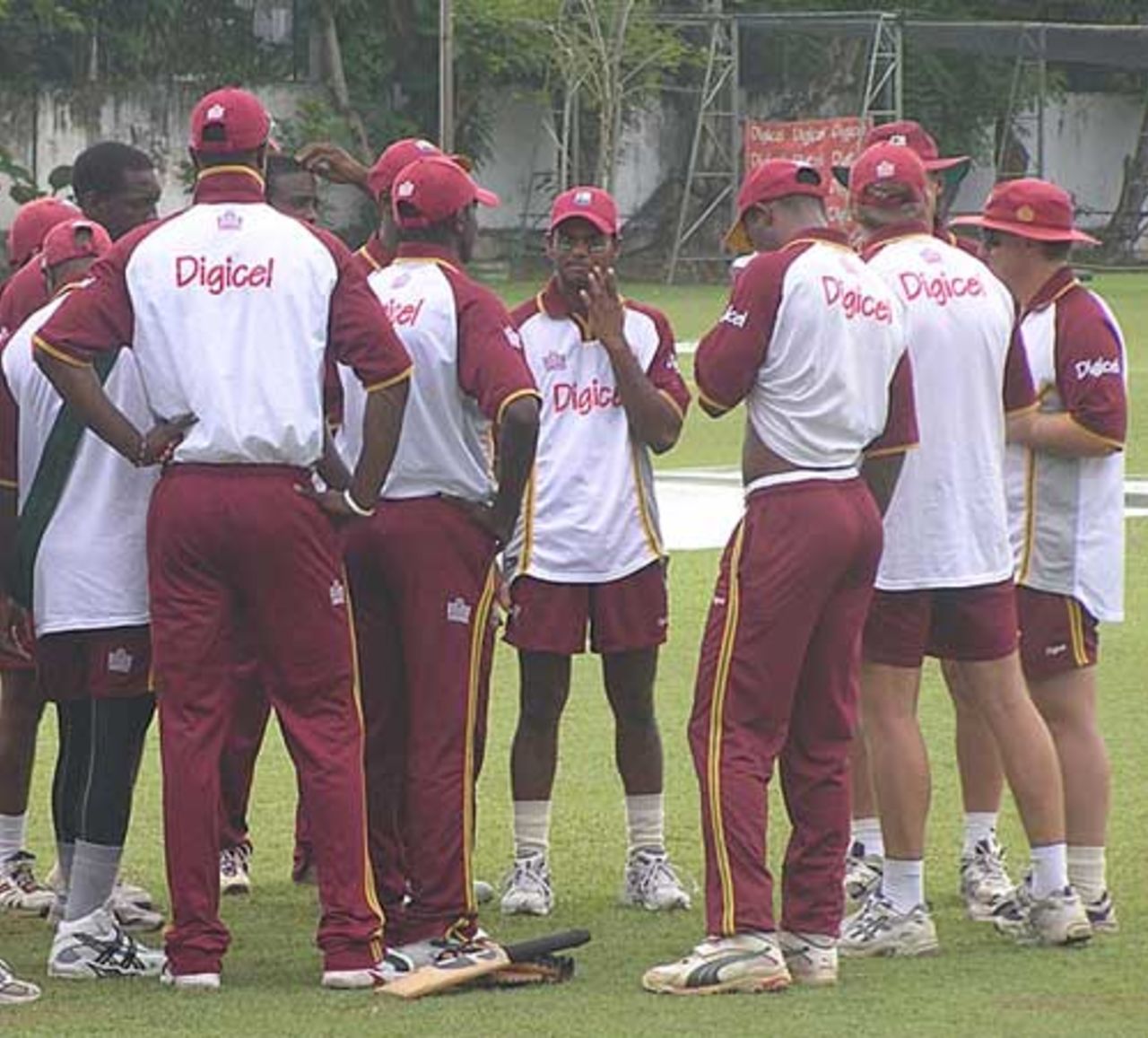 West Indies in a net session ahead of Friday's Test, Sri Lanka v West Indies, Colombo, July 12, 2005