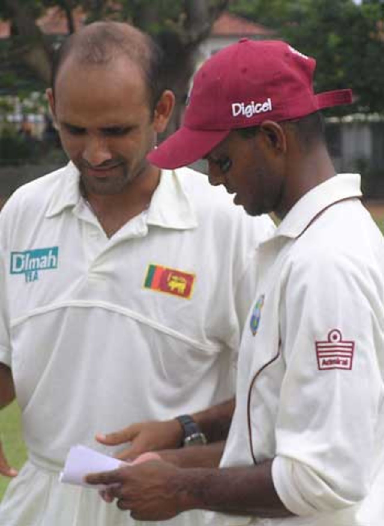 Marvan Atapattu and Shiv Chanderpaul ahead of Friday's Test, Sri Lanka's 150th, Sri Lanka v West Indies, Colombo, July 12, 2005