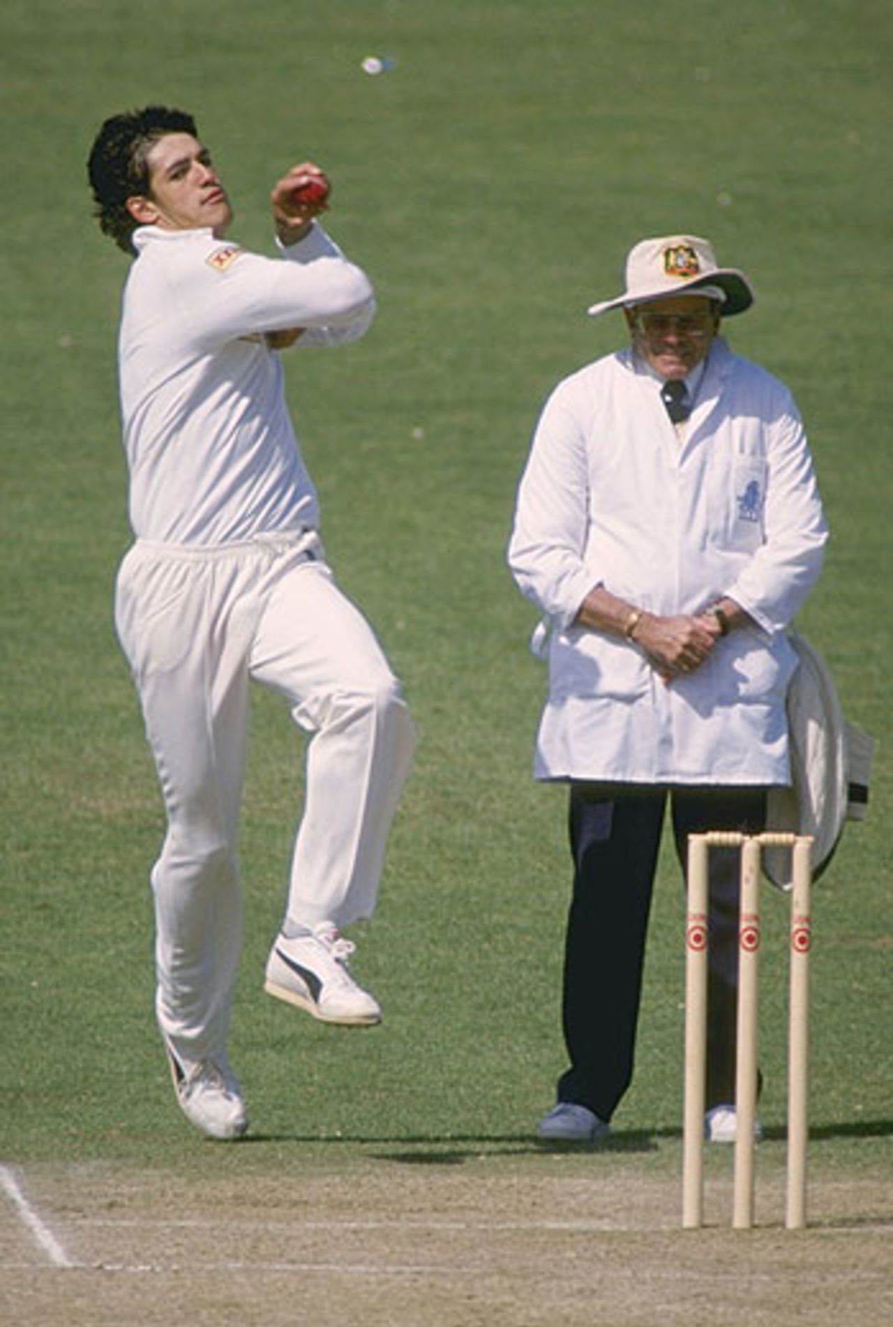 Brendon Julian in action for Australia in 1993