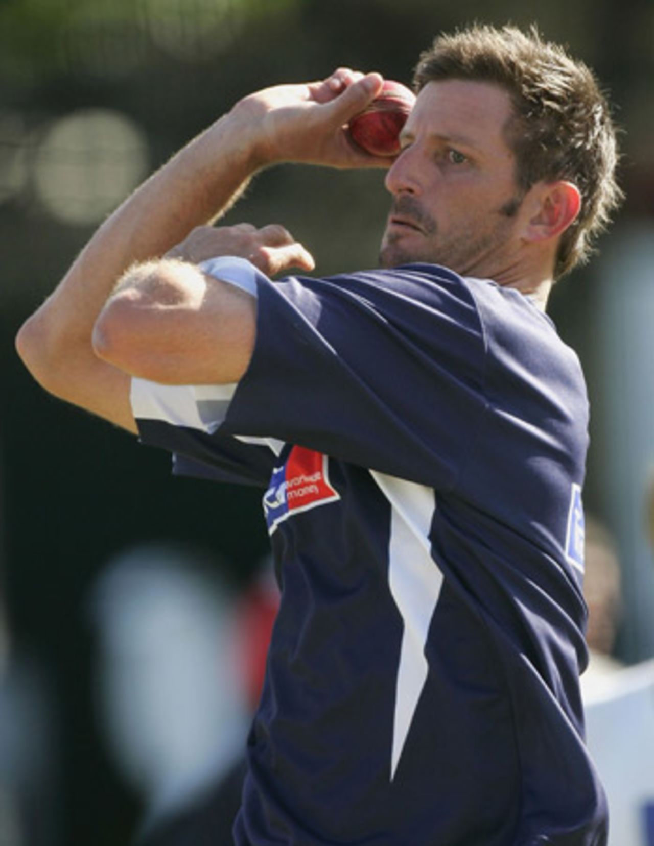 Michael Kasprowicz bowling in the nets, but missed out to Jason Gillespie for the final spot against England, England v Australia, first Test, Lord''s, 21 July 2005