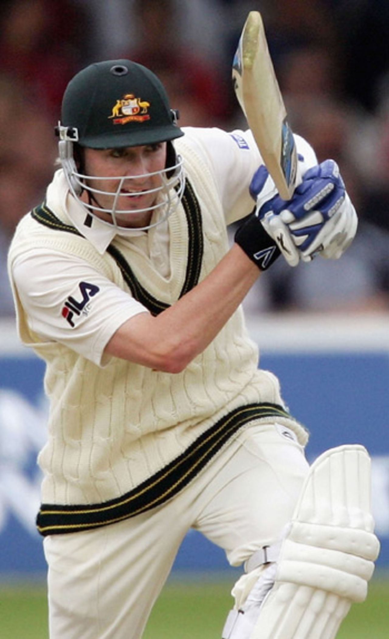 Michael Clarke on-drives, England v Australia, Lord's, July 22, 2005