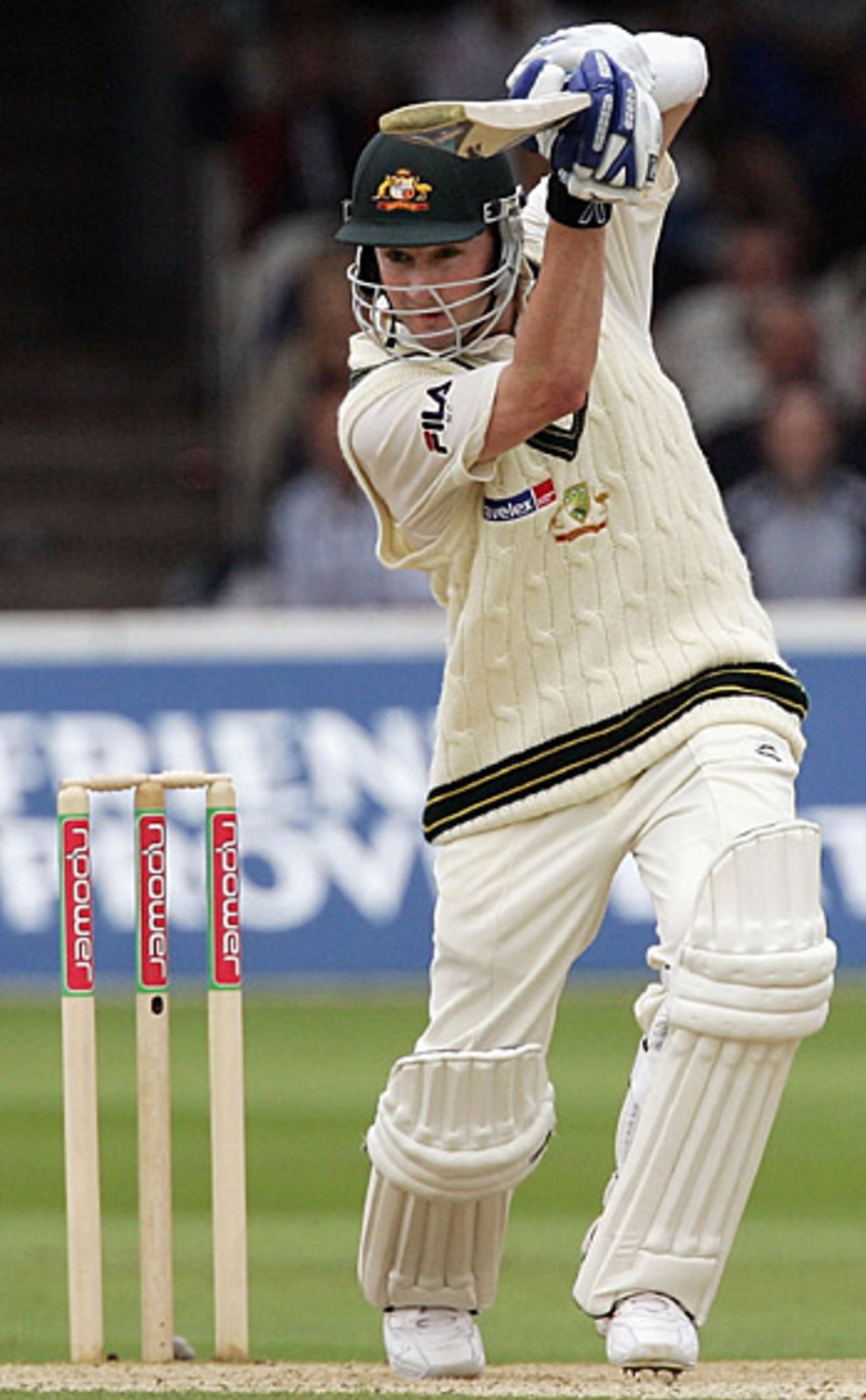 Michael Clarke drives, England v Australia, Lord's, July 22, 2005