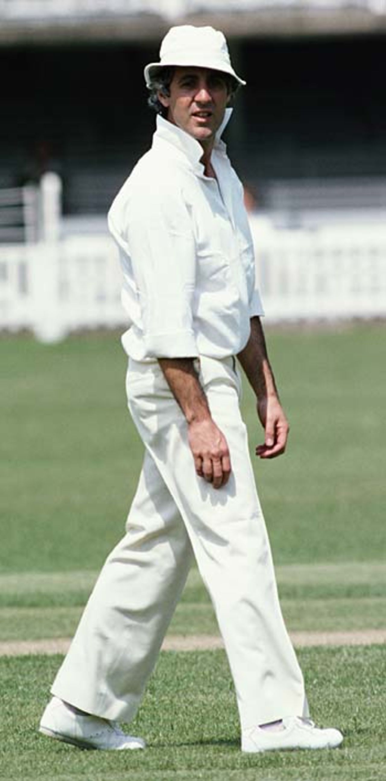 Mike Brearley in the field, Lord's, 1979
