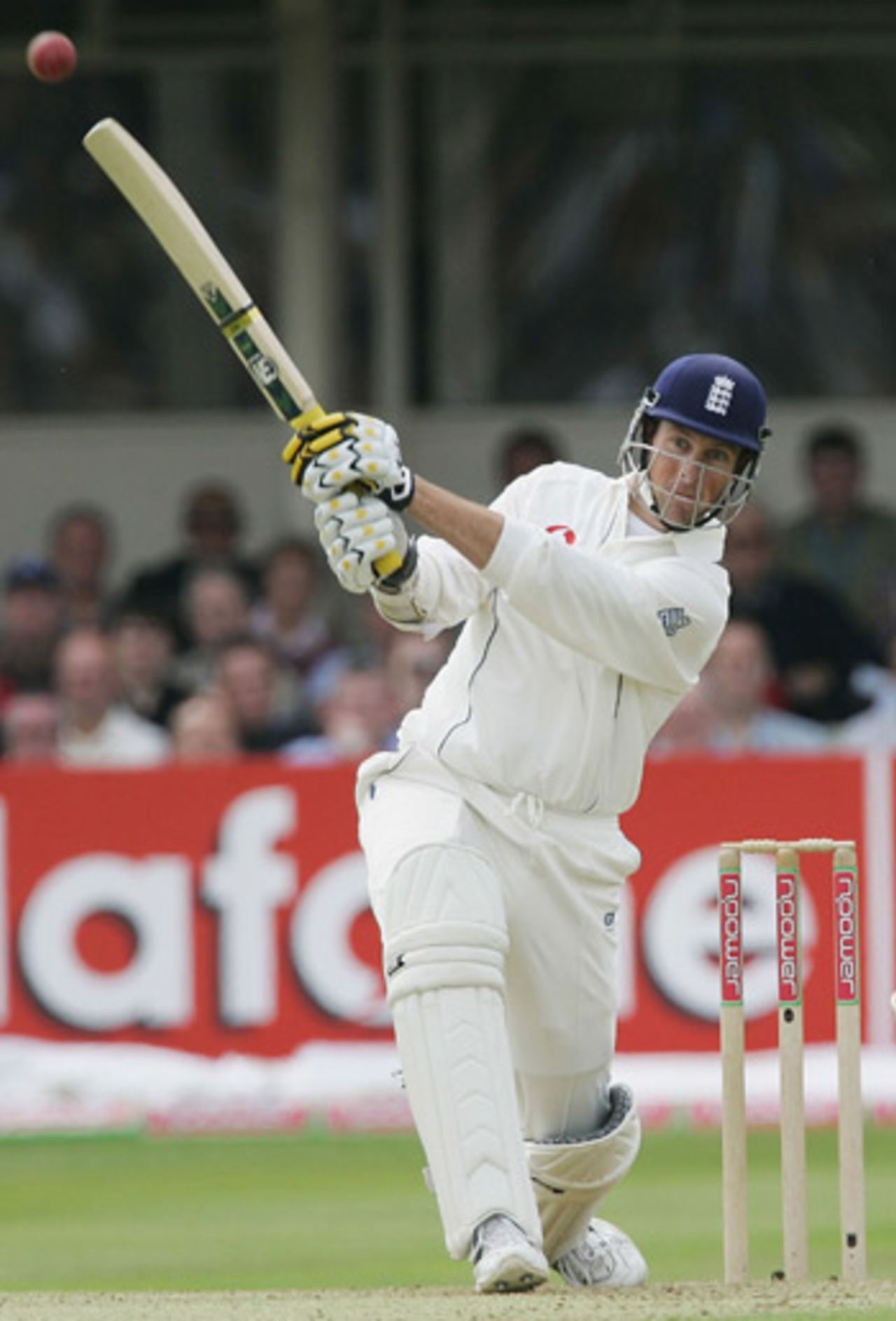 Marcus Trescothick smashes another four, England v Australia, Edgbaston, August 4, 2005