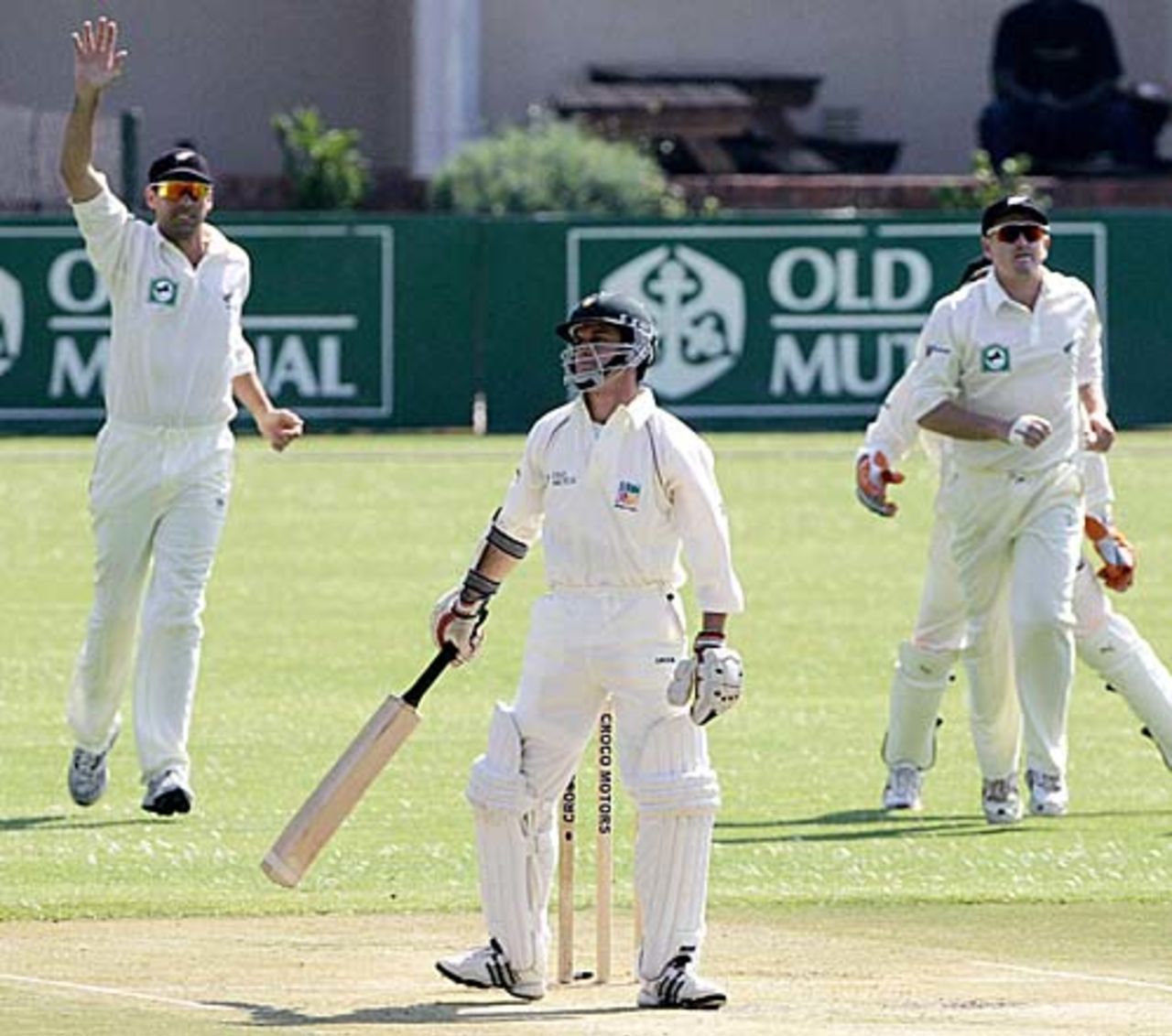 Neil Ferreira caught behind by Brendon McCullum off James Franklin for 5, Zimbabwe v New Zealand, 1st Test, Harare, August 8, 2005