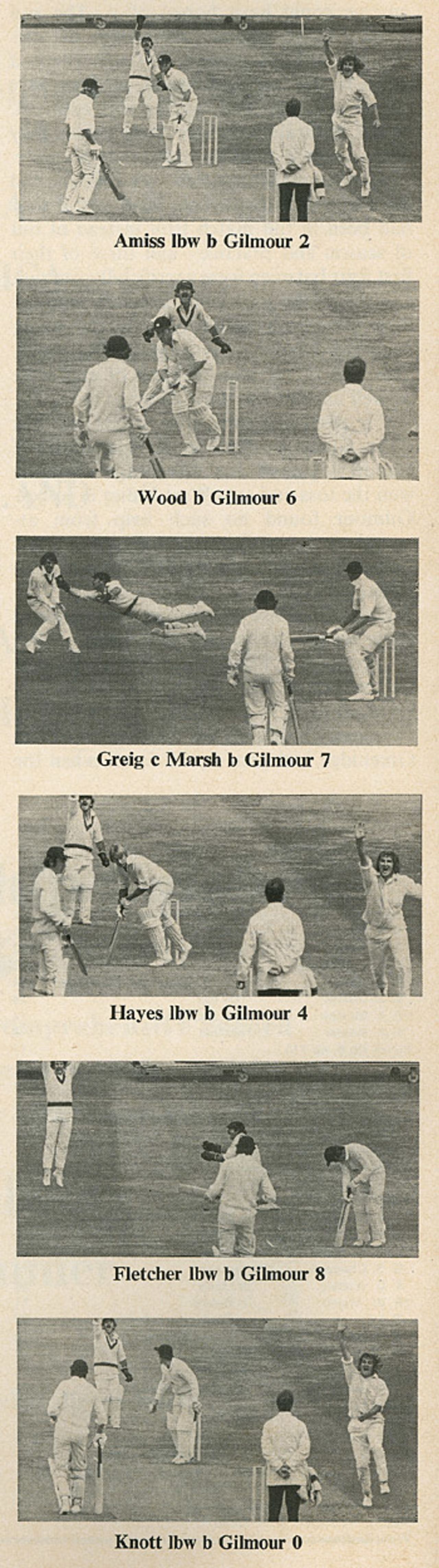 Gary Gilmour's remarkable 6 for 14, England v Australia, World Cup semi-final, Leeds, June 18, 1975