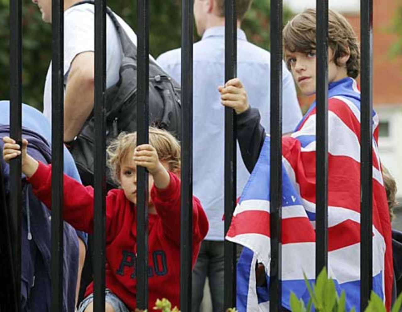 Young fans wait patiently to get into Old Trafford, England v Australia, 3rd Test, Old Trafford, August 15, 2005