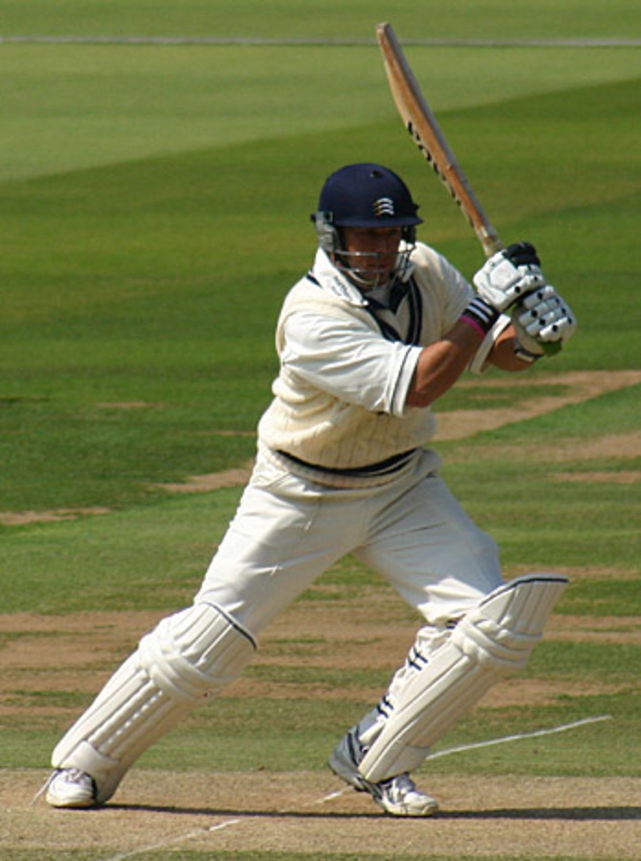 Peter Trego cracks a boundary, Middlesex v Sussex, Lord's, August 17, 2005