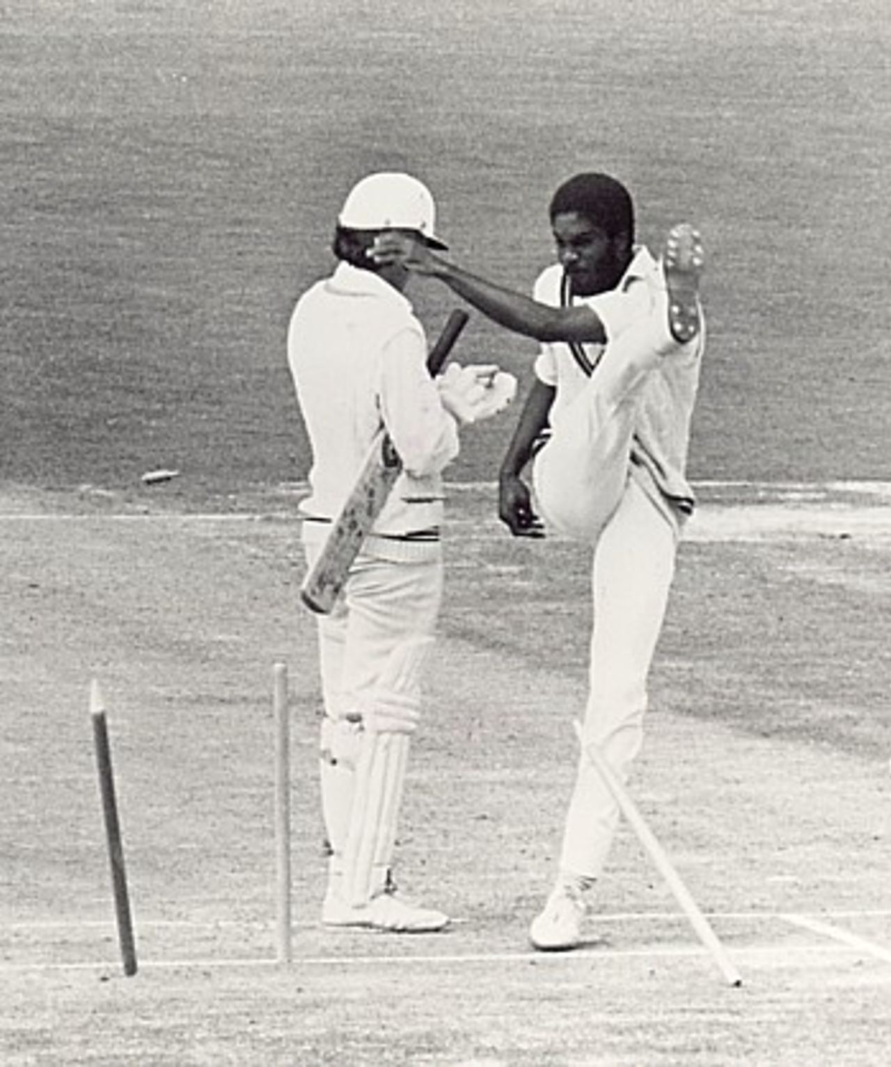 Michael Holding's frustration boils over, New Zealand v West Indies, Carisbrook 1980