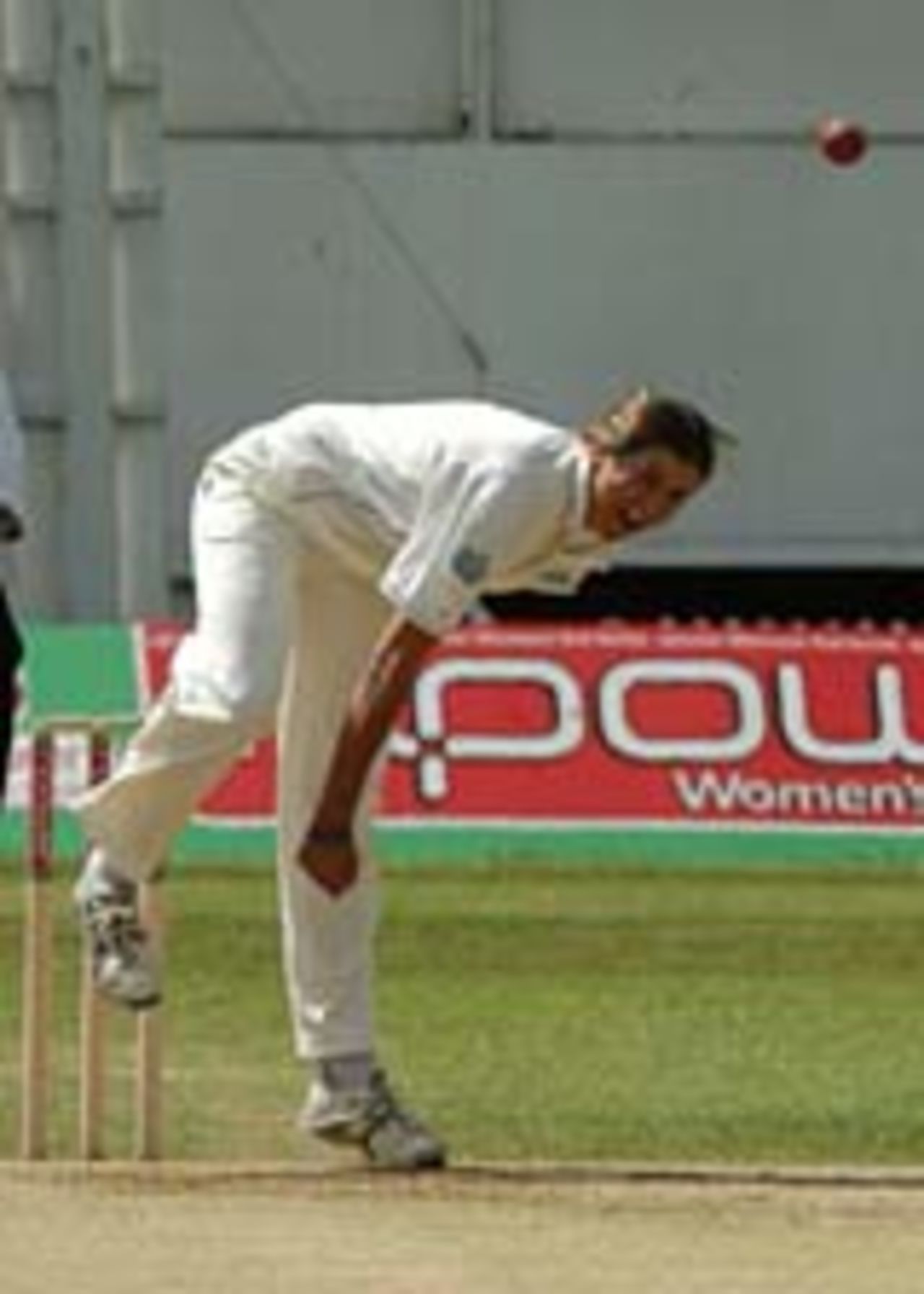Jenny Gunn in action, England v Australia, Hove, August 10, 2005