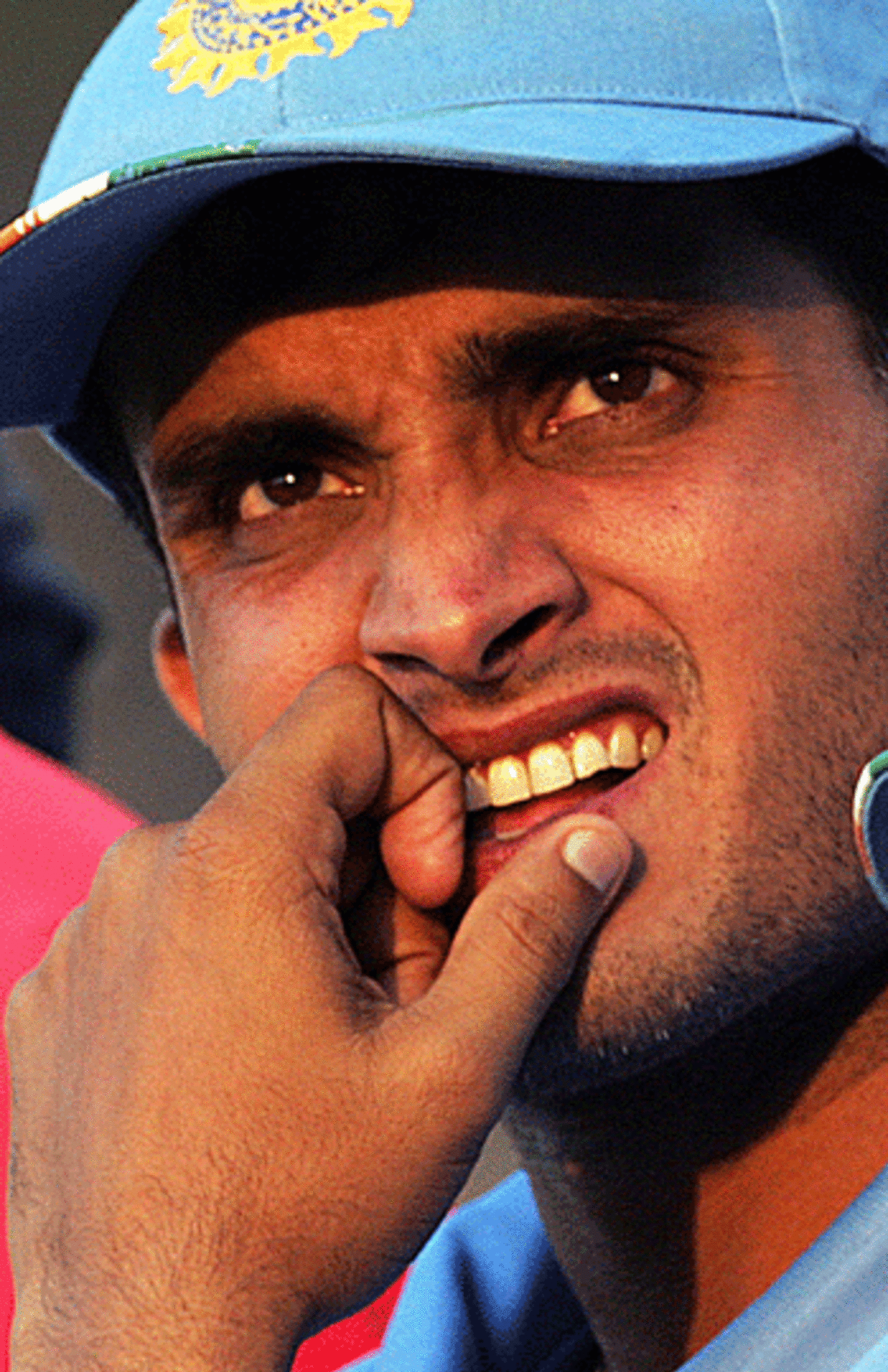 Sourav Ganguly ponders another dismal Indian performance, India v New Zealand, Bulawayo, August 26, 2005