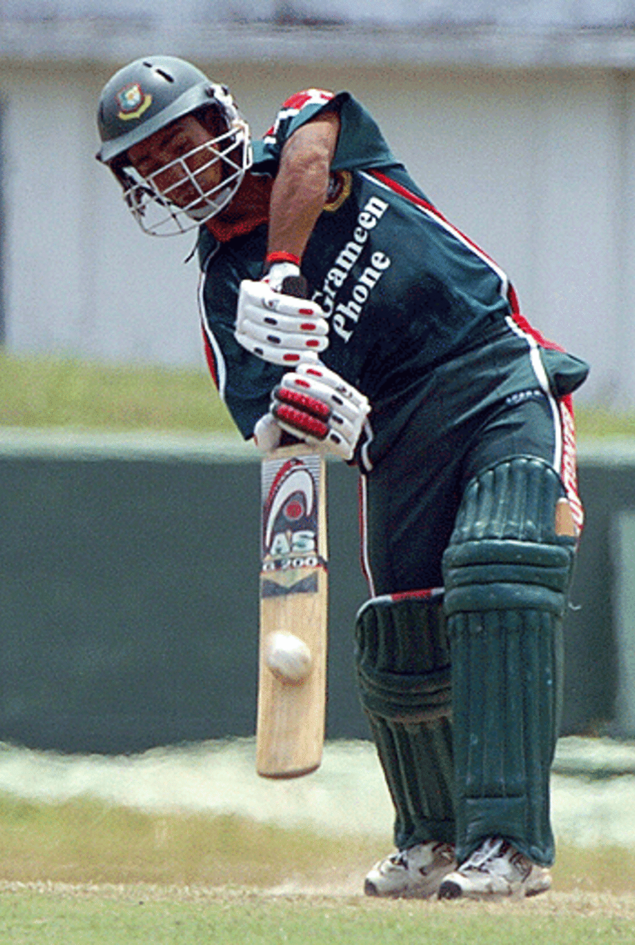 Mohammad Ashraful flays one over cover, Sri Lanka Cricket XI v Bangadesh, Moratuwa, August 28, 2005