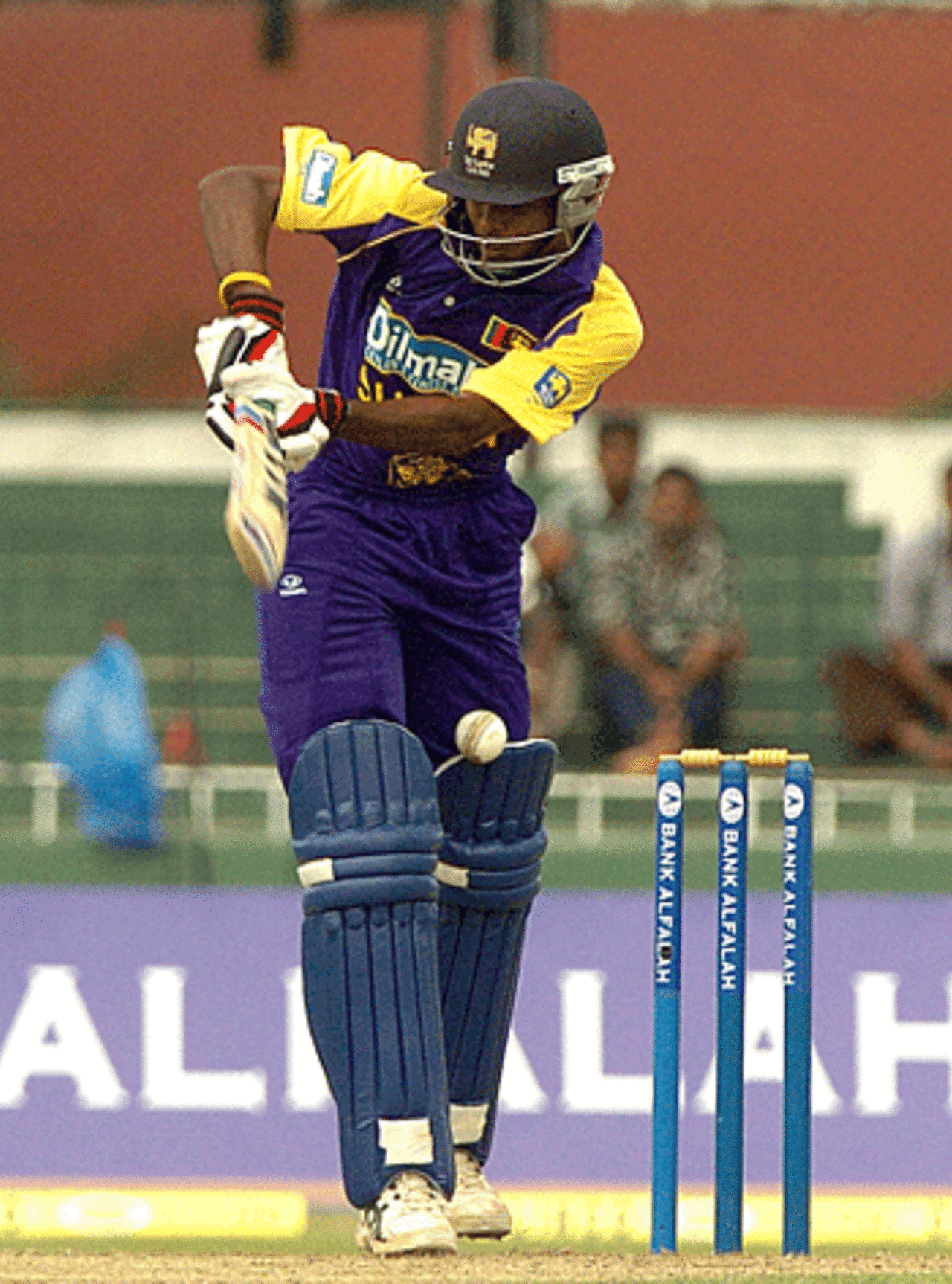 Upul Tharanga is rapped on his pads during his innings of 60, Sri Lanka v Bangladesh, Sinhalese Sports Club Ground, Colombo,  August  31, 2005 