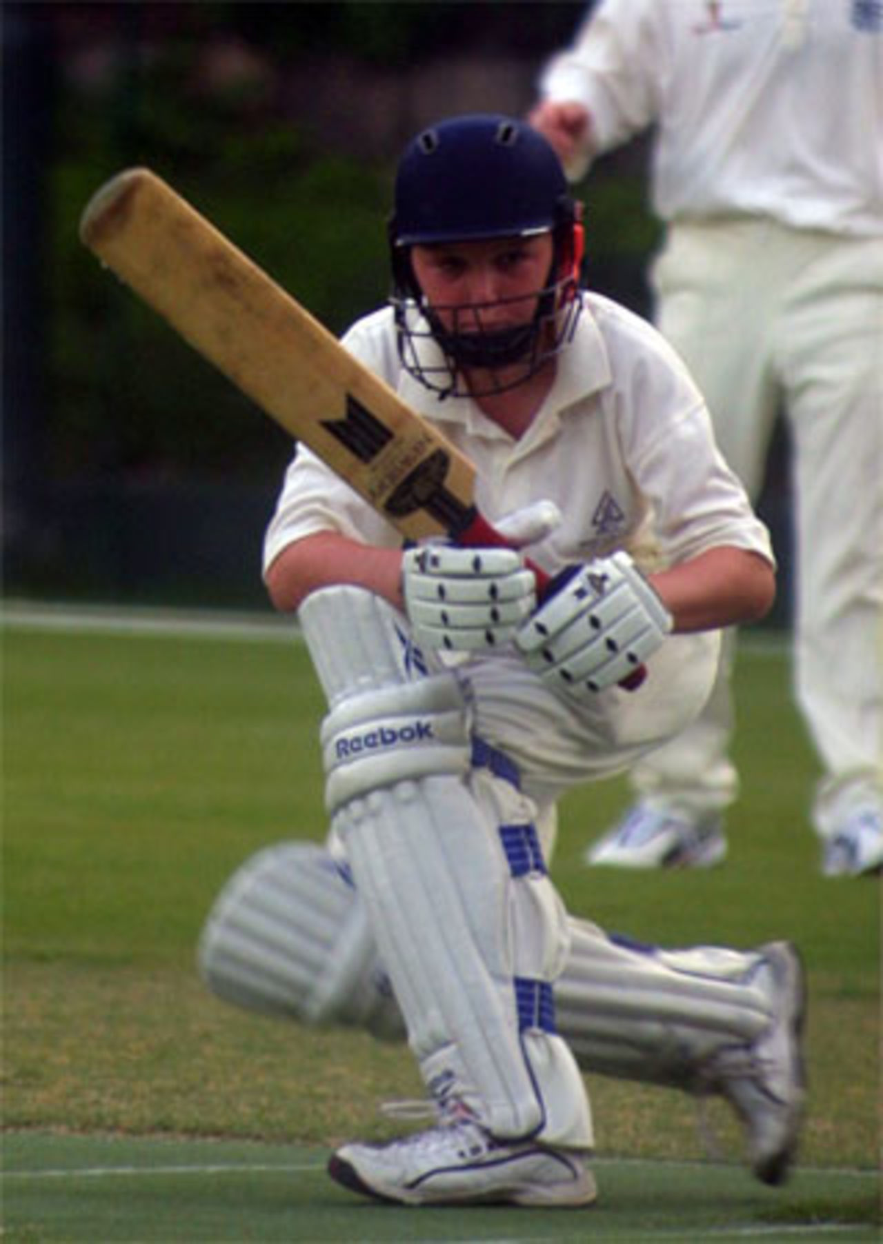 James Atkinson batting for Crusaders against Nomads at Kowloon Cricket Club during the 2003-04 season