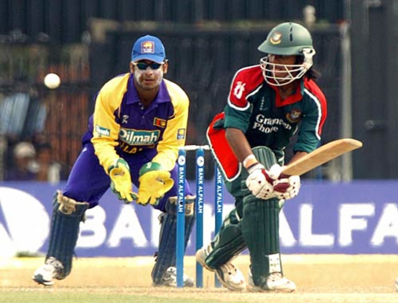Shahriar Nafees turns to leg on his way to 51, Sri Lanka v Bangladesh, Colombo, September 2, 2005