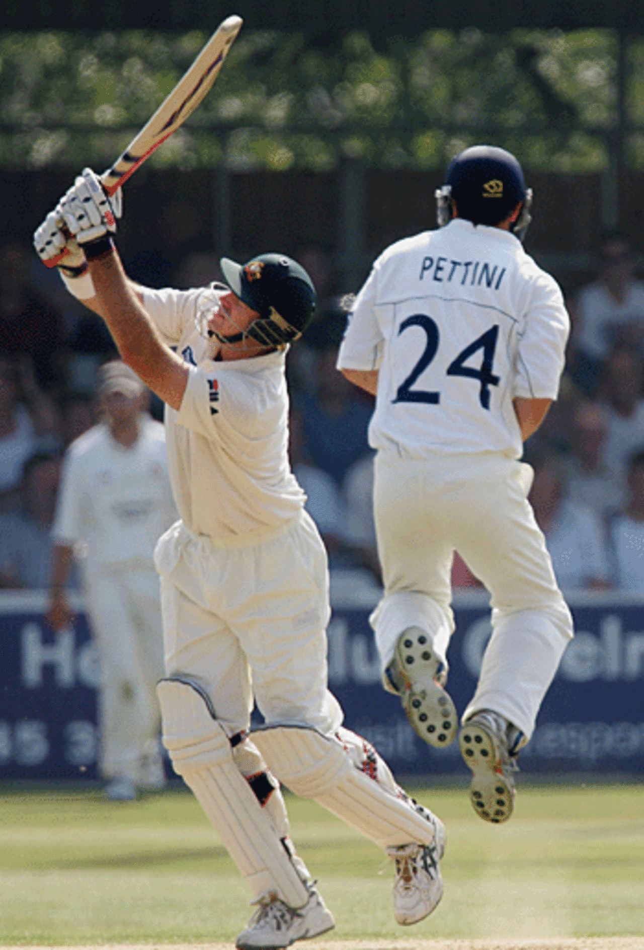 Matthew Hayden launches one of his seven sixes against Essex, Essex v Australia, Chelmsford, September 4, 2005