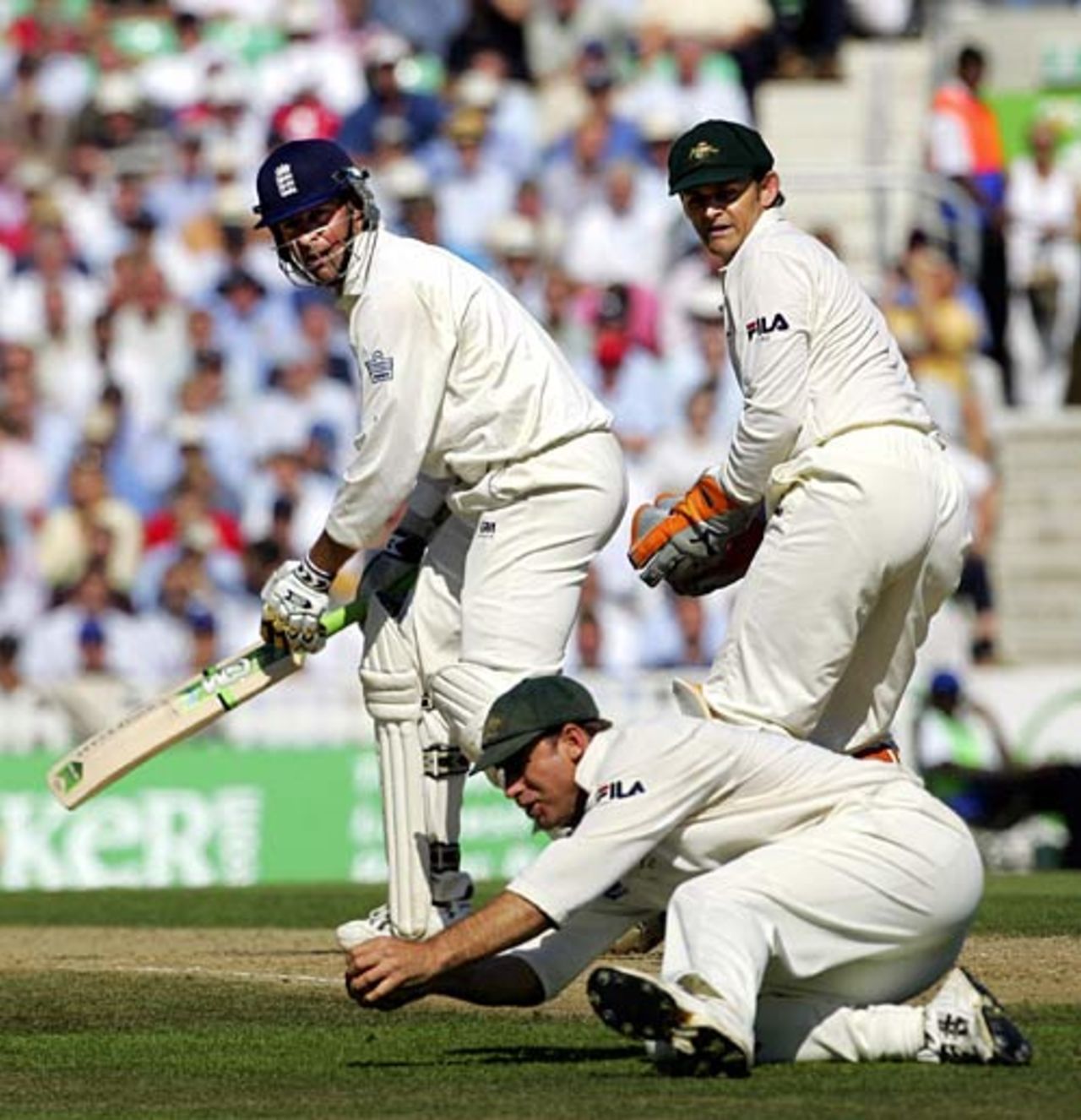 Matthew Hayden brilliantly catches Marcus Trescothick, England v Australia, 5th Test, The Oval, September 8, 2005