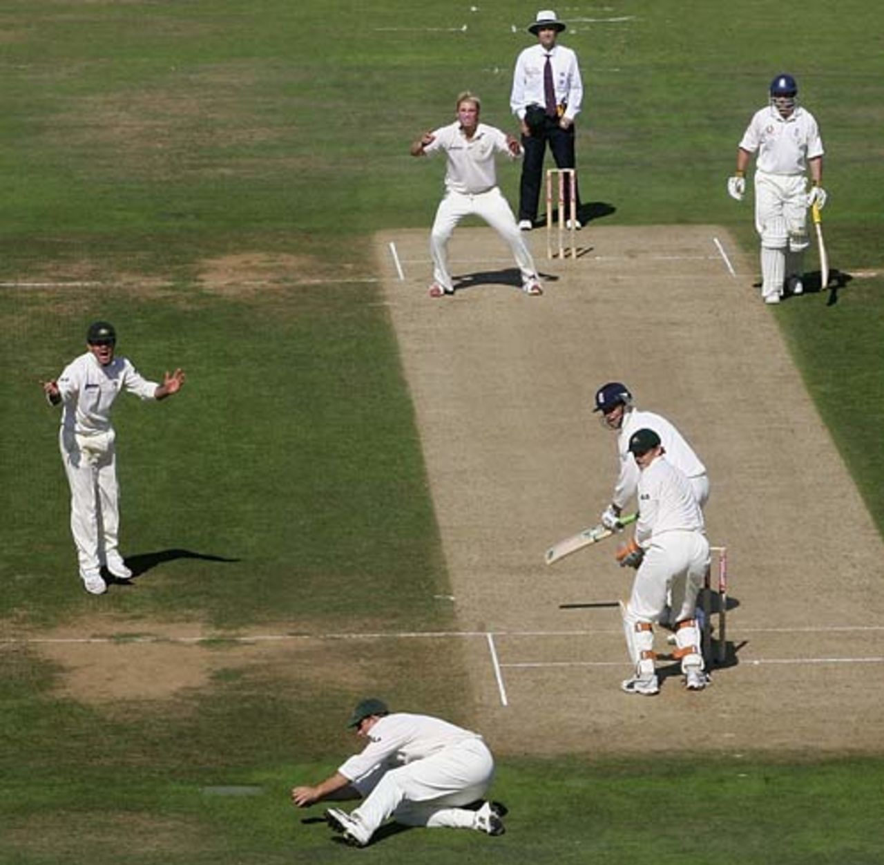 Matthew Hayden brilliantly catches Marcus Trescothick, England v Australia, 5th Test, The Oval, September 8, 2005