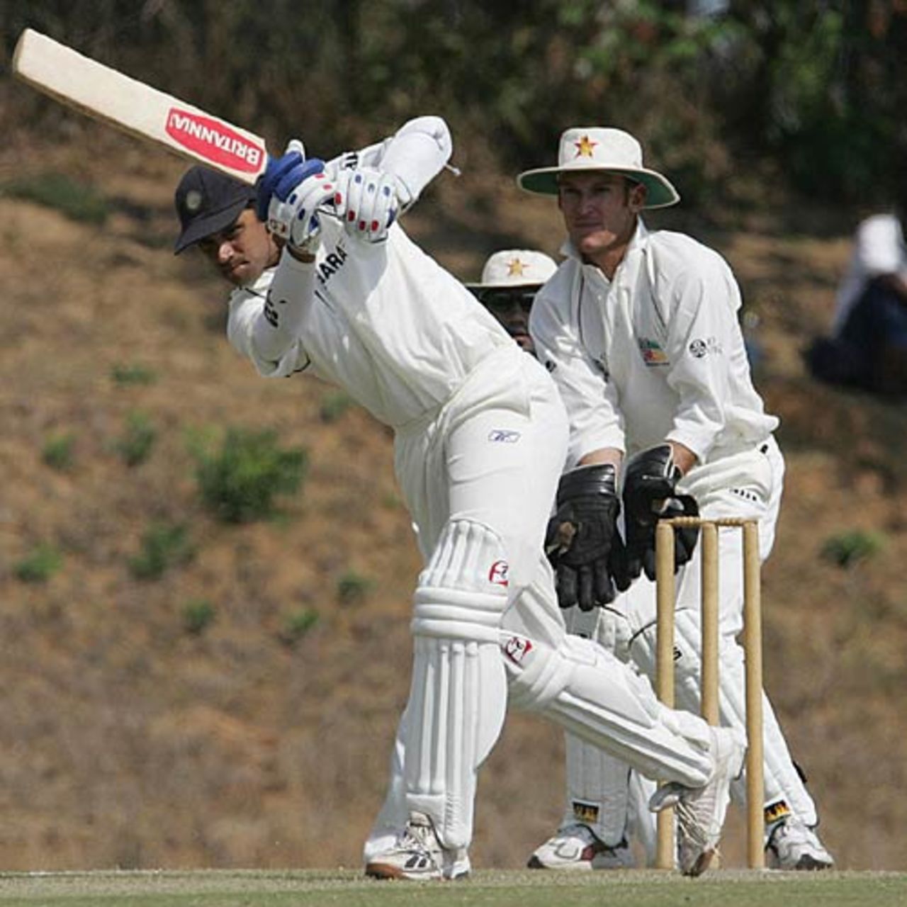 Rahul Dravid was one of three Indian batsmen to score centuries on the second day, Zimbabwe Board XI v India, Mutare, September 9, 2005