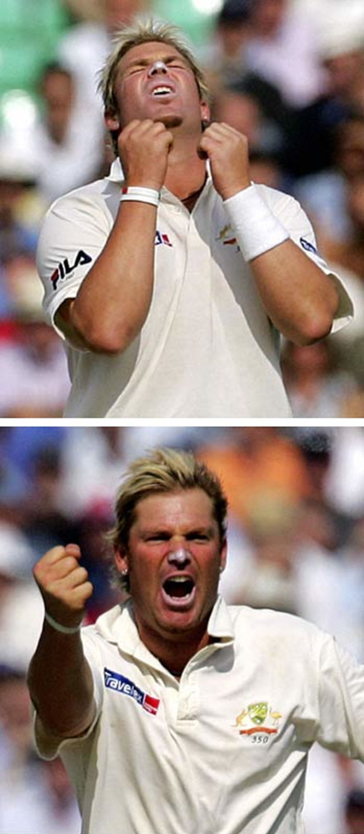 The agony and the ecstacy for Shane Warne, England v Australia, 5th Test, The Oval, September 12, 2005
