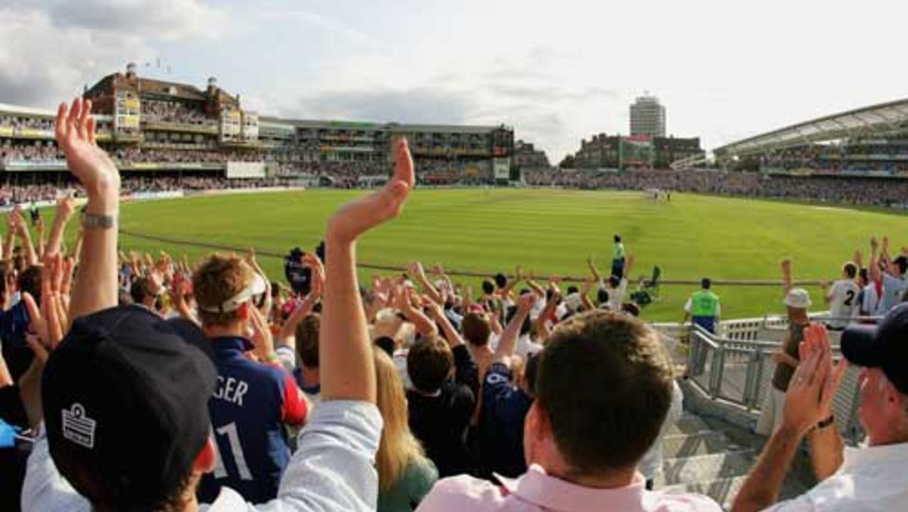 A sun-bathed Oval in London, as England drew with Australia to regain the Ashes, England v Australia, The Oval, September 12, 2005