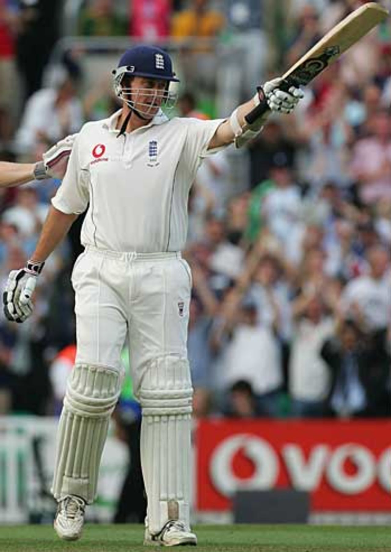 Ashley Giles reaches 50 against Australia, England v Australia, The Oval, September 12, 2005