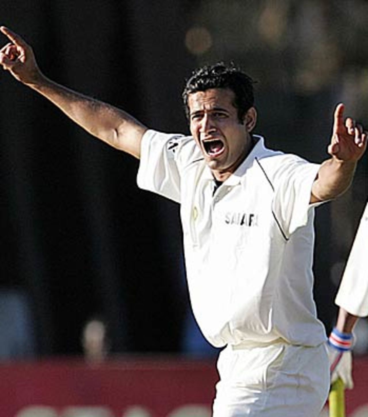 Irfan Pathan appeals for an lbw against Keith Dabengwa, Zimbabwe v India, 1st Test, Bulawayo, September 13, 2005