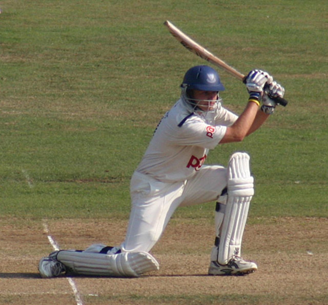 Luke Wright unleashes a classic cover drive, Sussex v Kent, Hove, September 22, 2005