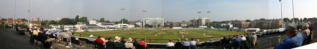 Panoramic view of The County Ground, Hove, Sussex v Kent, Hove, September 22, 2005