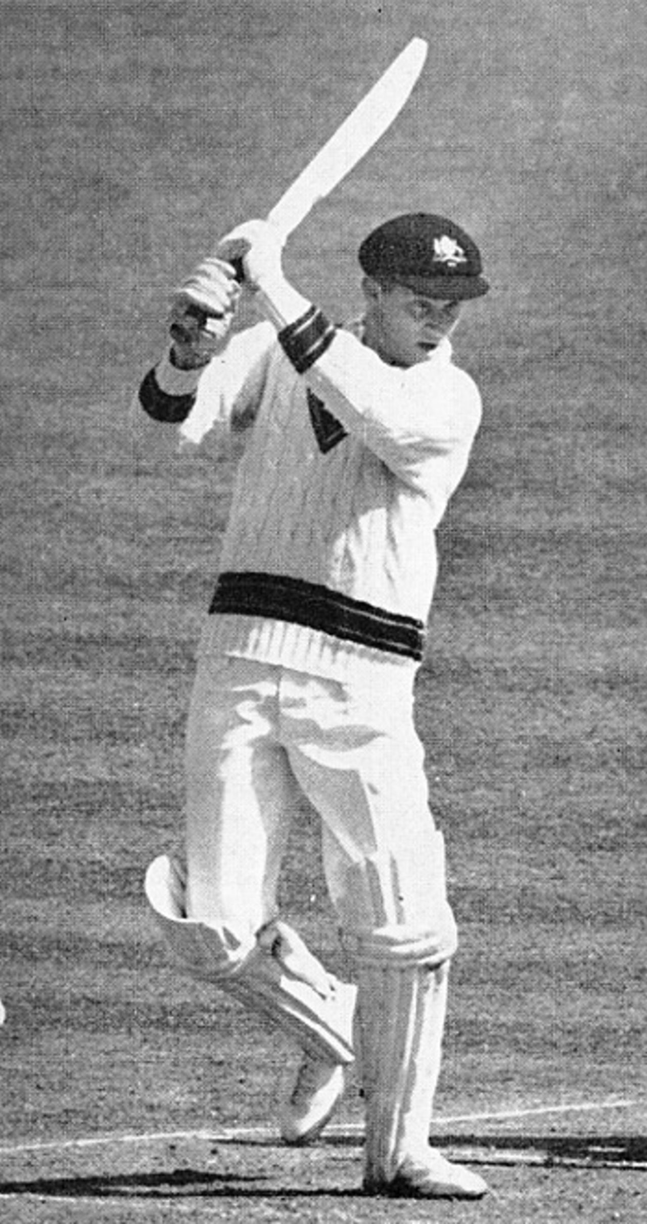 Bob Cowper batting against England in 1965-66