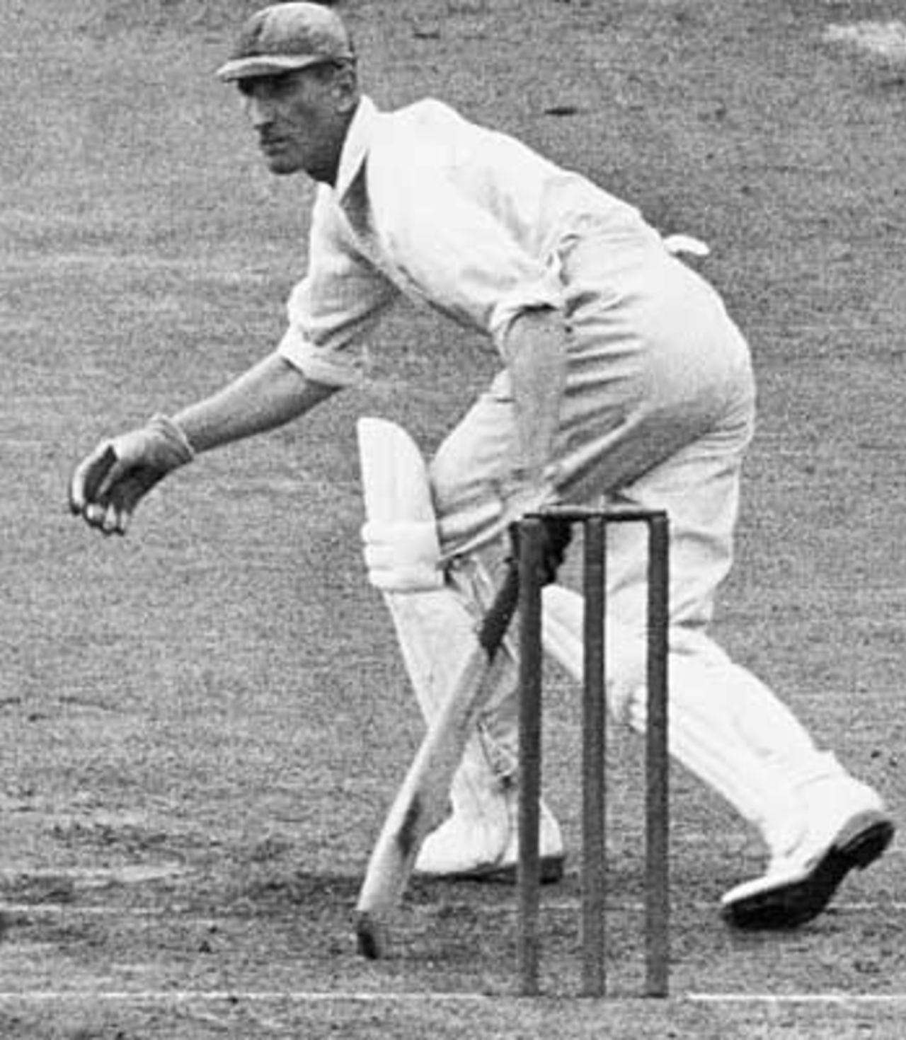 Douglas Jardine in action, 1930