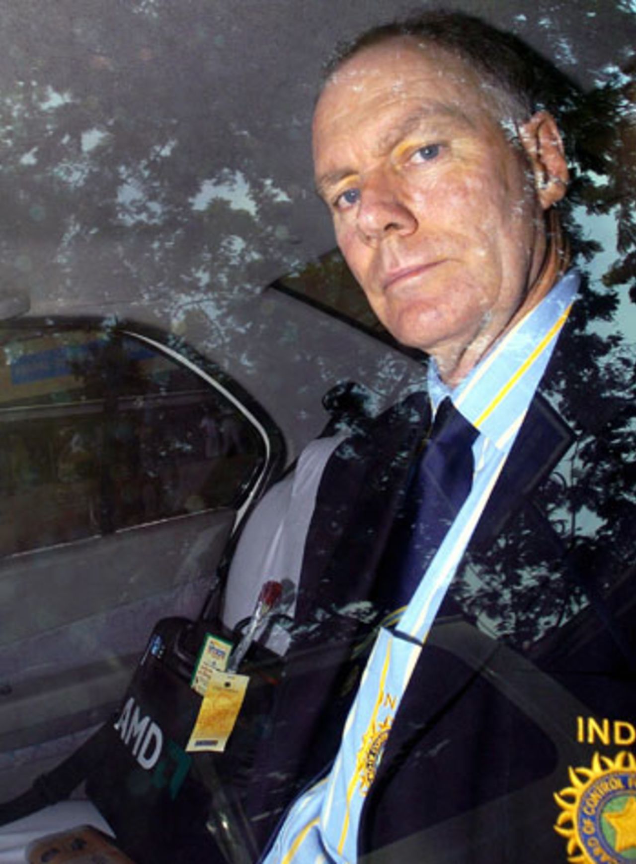 Greg Chappell has plenty to think about on arrival in Bangalore, 25 September 2005, Bangalore