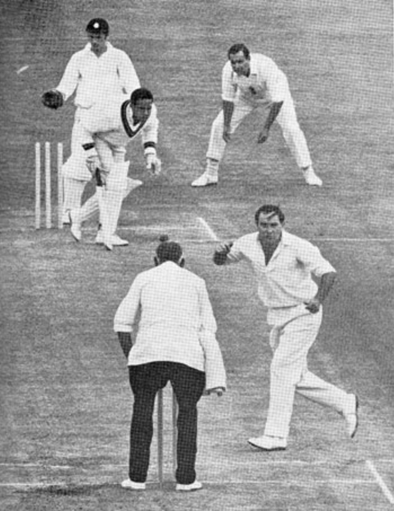 Garry Sobers is bowled by Ray Illingworth for 80, England v Rest of the World, Lord's, June 1970