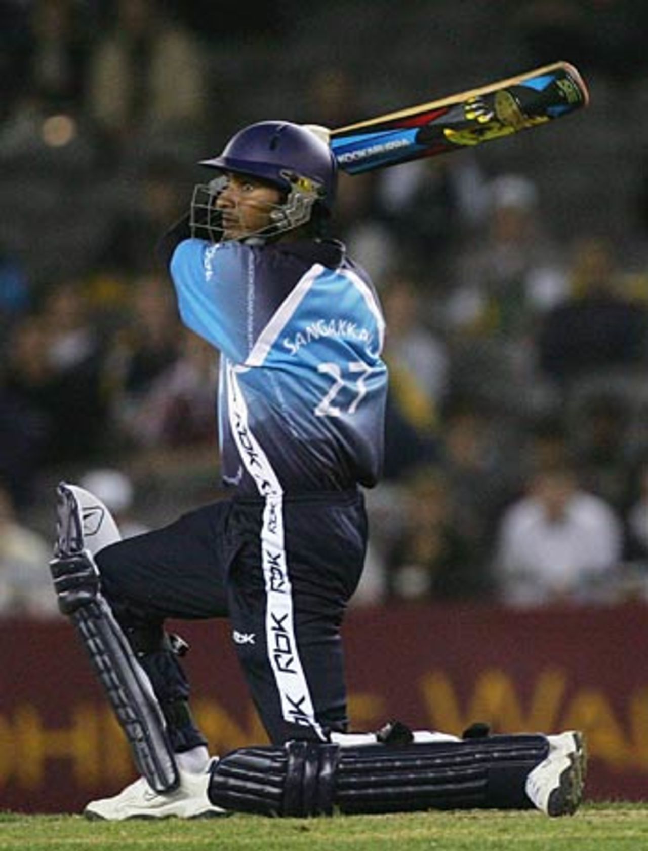 Kumar Sangakkara played an enterprising innings of 65, Australia v World XI, 1st ODI, Super Series, Melbourne, October 5, 2005