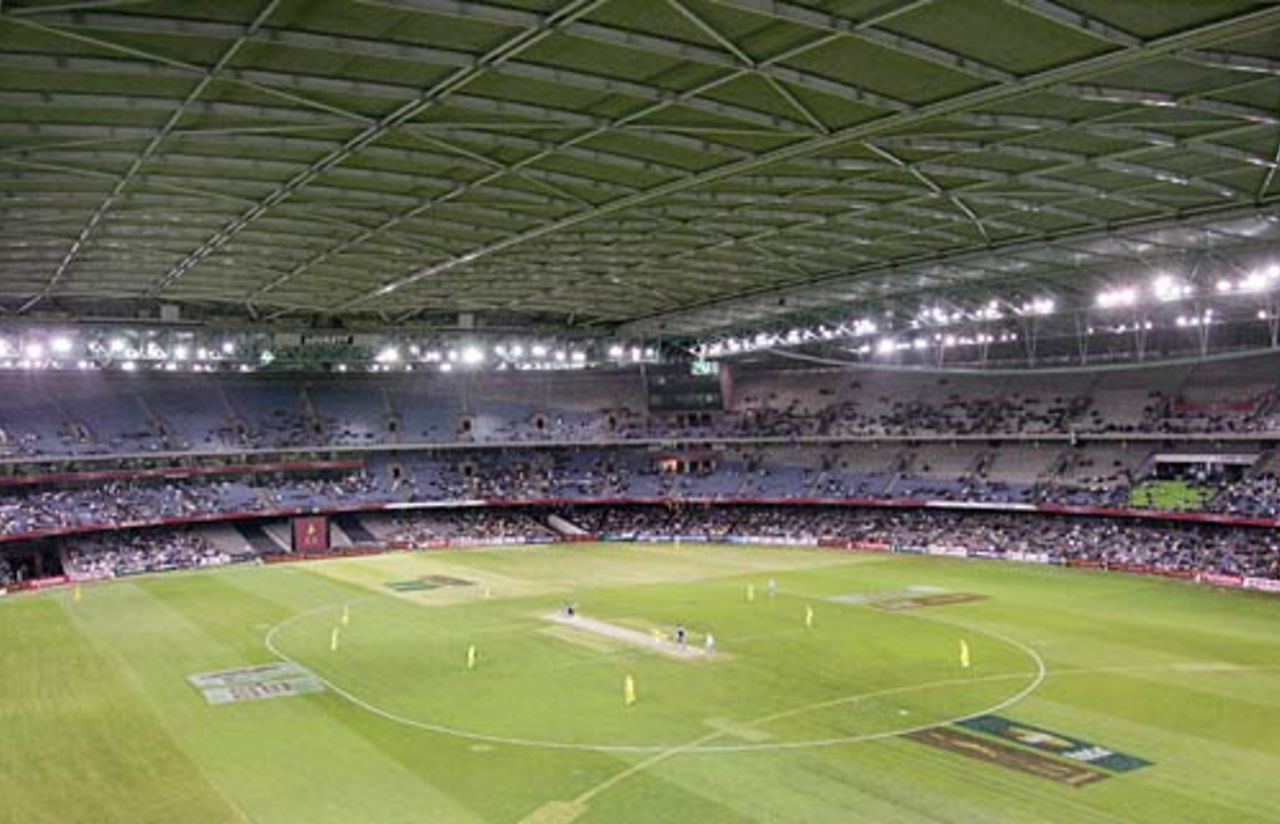 An aerial view of the Telstra Dome, Australia v World XI, 1st ODI, Super Series, Melbourne, October 5, 2005