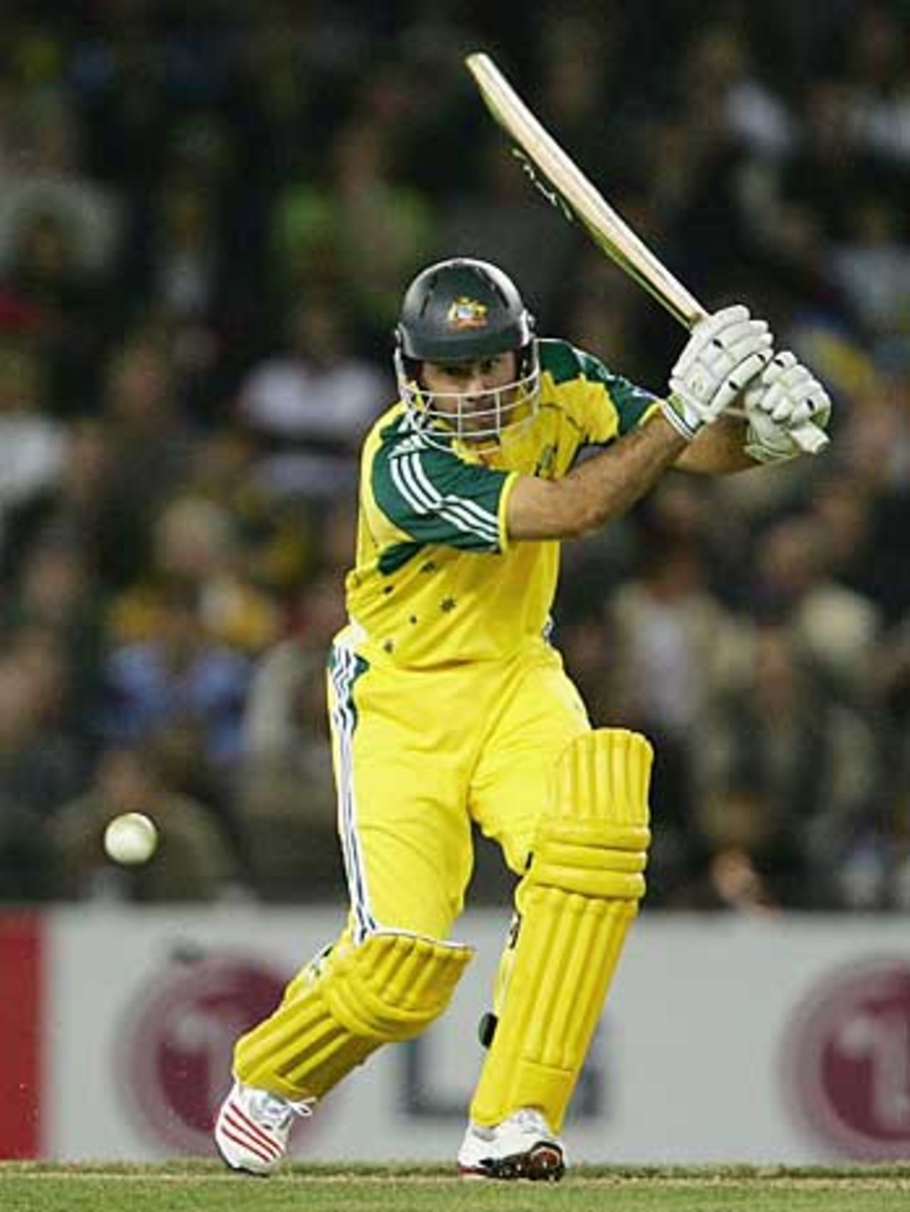 Ricky Ponting drives through the covers, Australia v World XI, 2nd ODI, Super Series, Melbourne, October 7, 2005