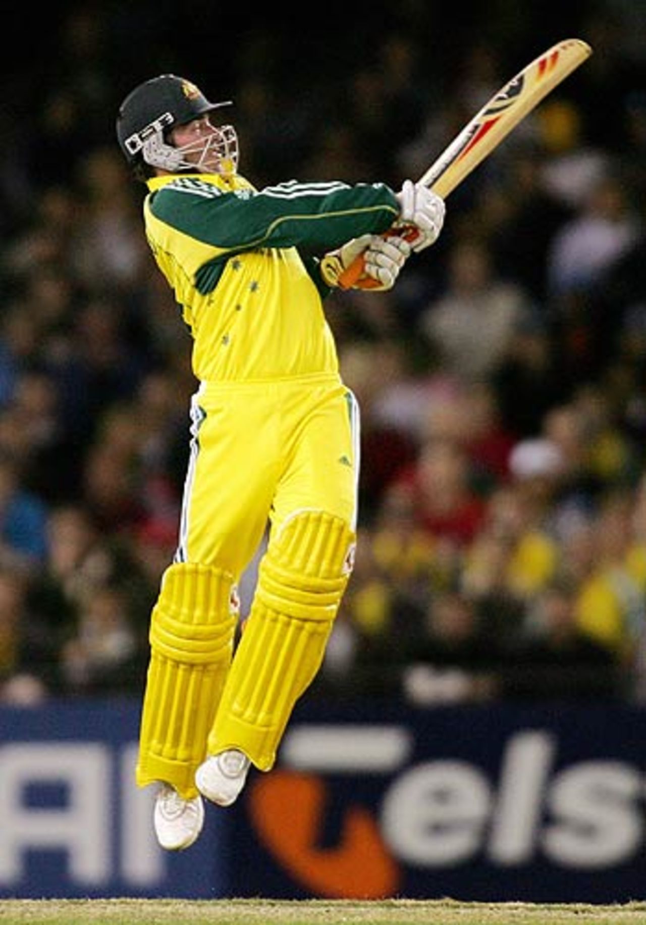 Damien Martyn pulls during his half-century, Australia v World XI, 2nd ODI, Super Series, Melbourne, October 7, 2005