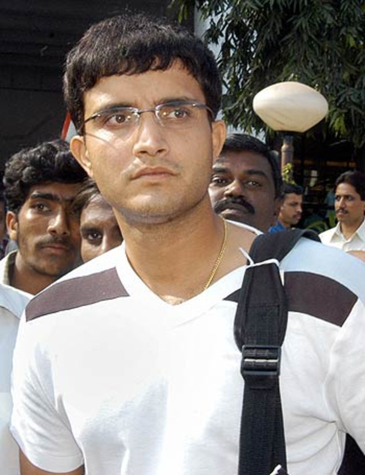 Sourav Ganguly arrives in Mumbai, October 7, 2005