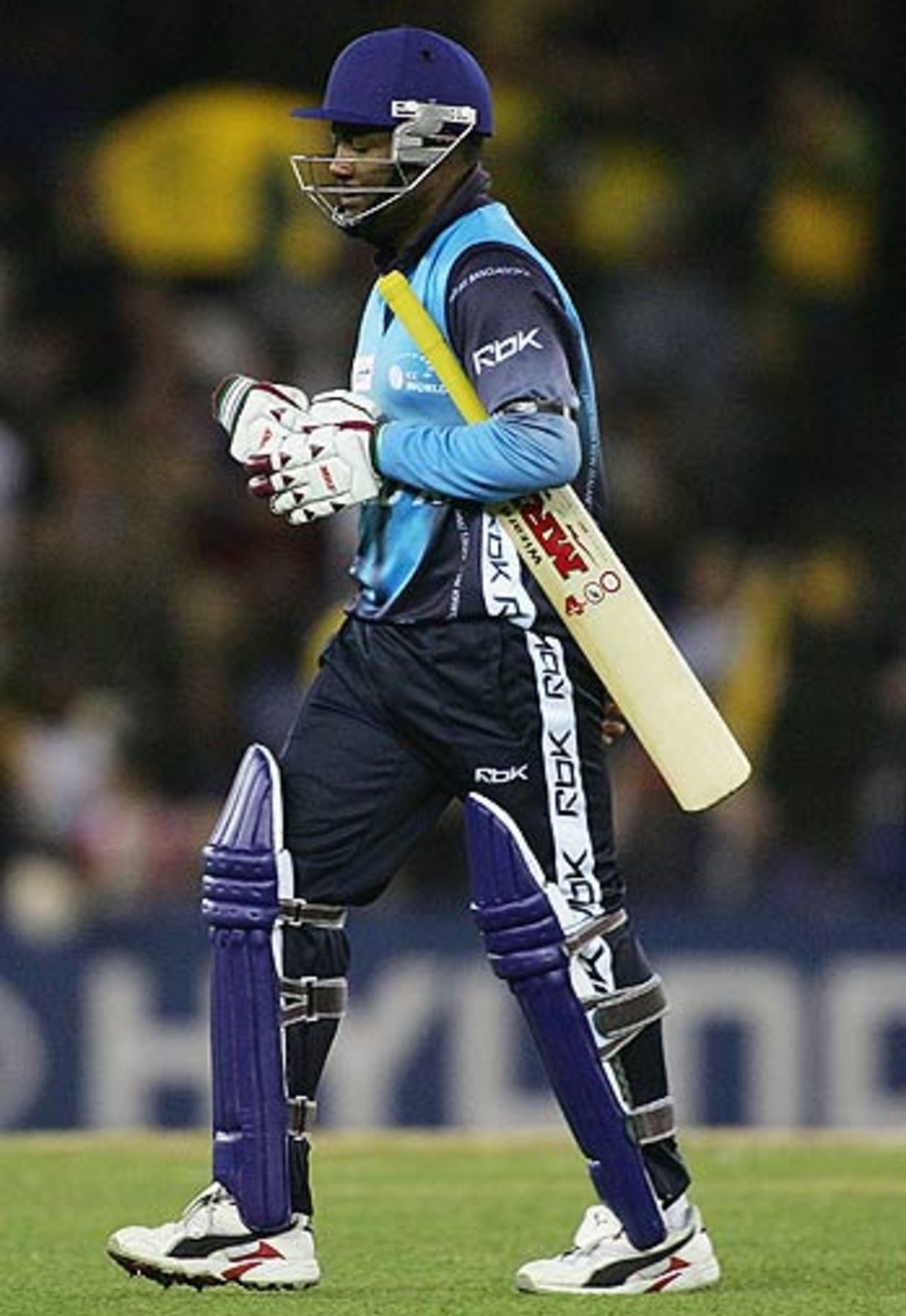Brian Lara was dismissed for a first-ball duck, Australia v World XI, 3rd ODI, Melbourne, October 9, 2005