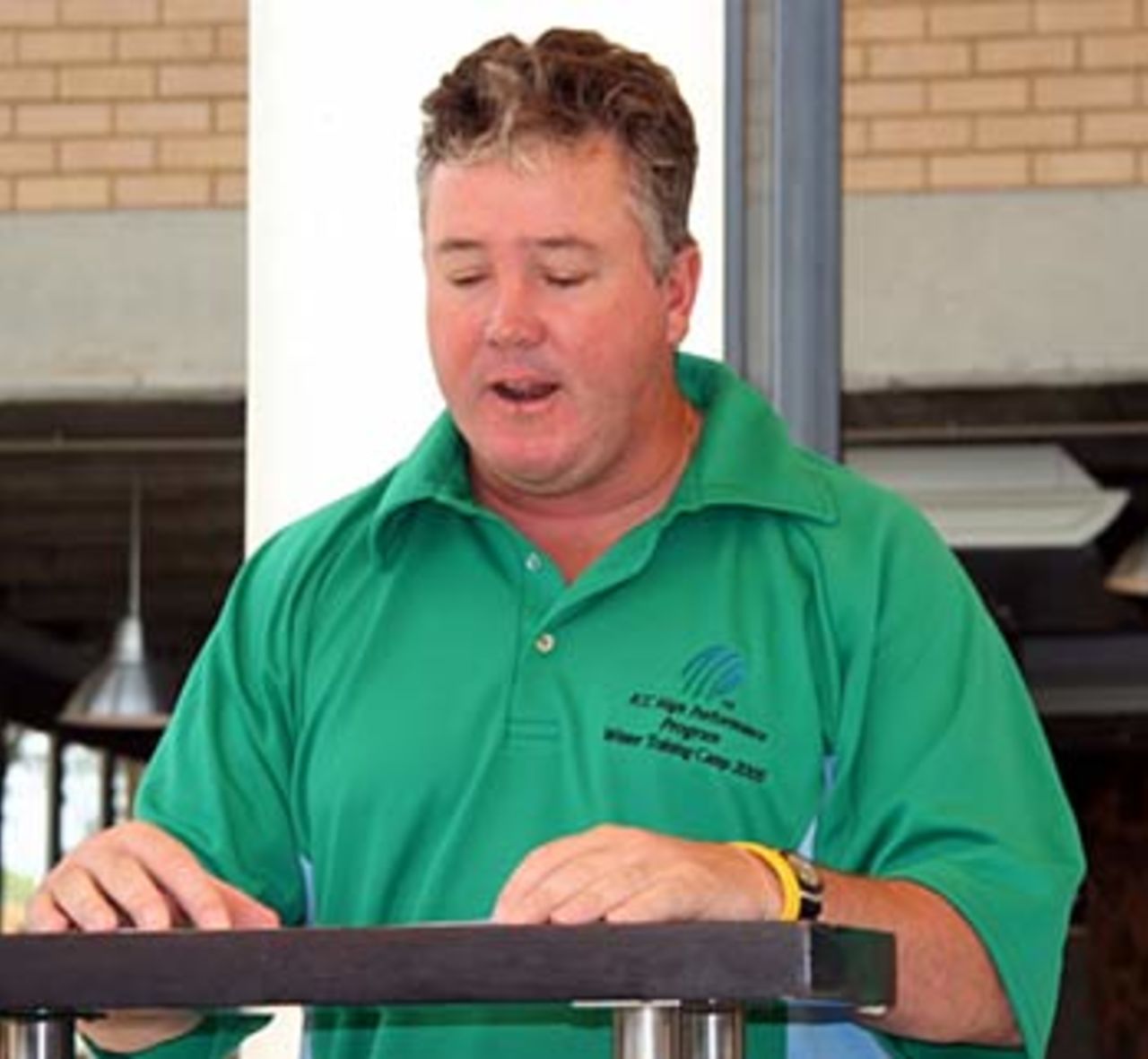 Andy Moles at the opening of the ICC Winter Training Camp in Pretoria, October 17, 2005