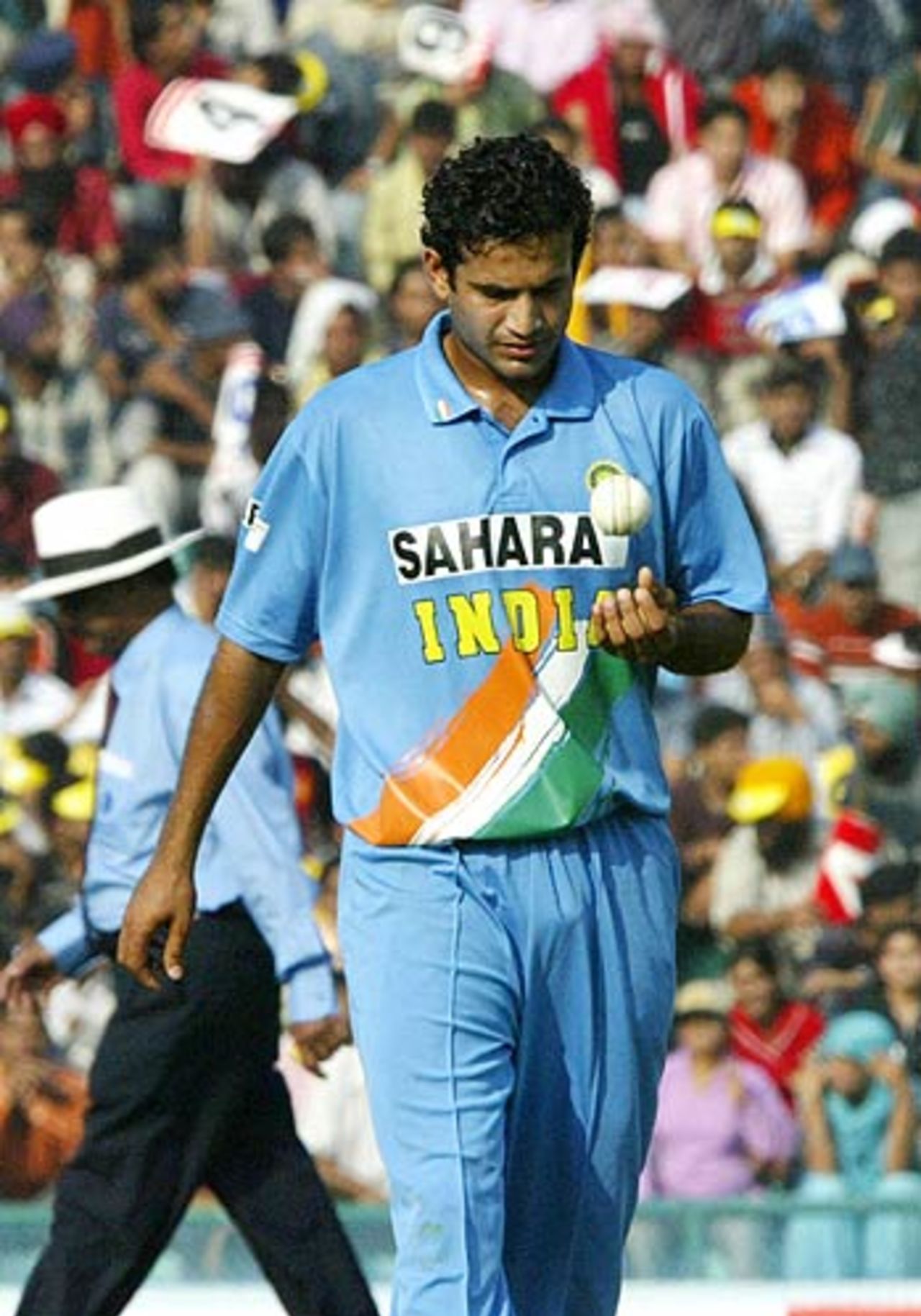 Irfan Pathan took 4 for 37 against Sri Lanka at Mohali, India v Sri Lanka, 2nd ODI, Mohali, October 28, 2005