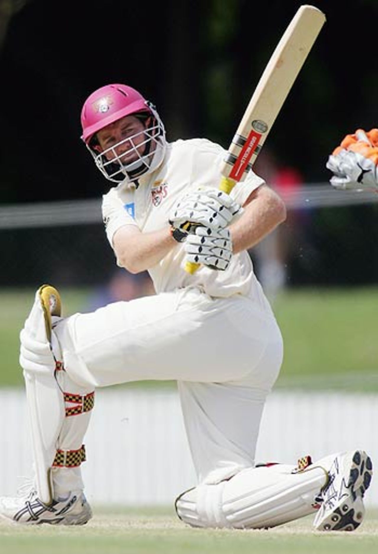 Martin Love made a counterattacking hundred, Queensland v West Indians, Tour match, Allan Border Field, Brisbane, 3rd day, October 30, 2005