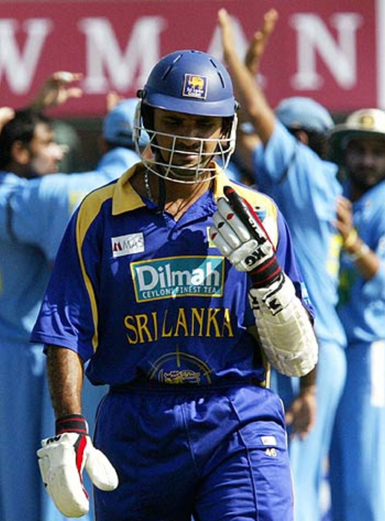 Marvan Atapattu was dismissed for 17 off 49 balls for 17 off 49 balls, India v Sri Lanka, 3rd ODI, Jaipur, October 31, 2005