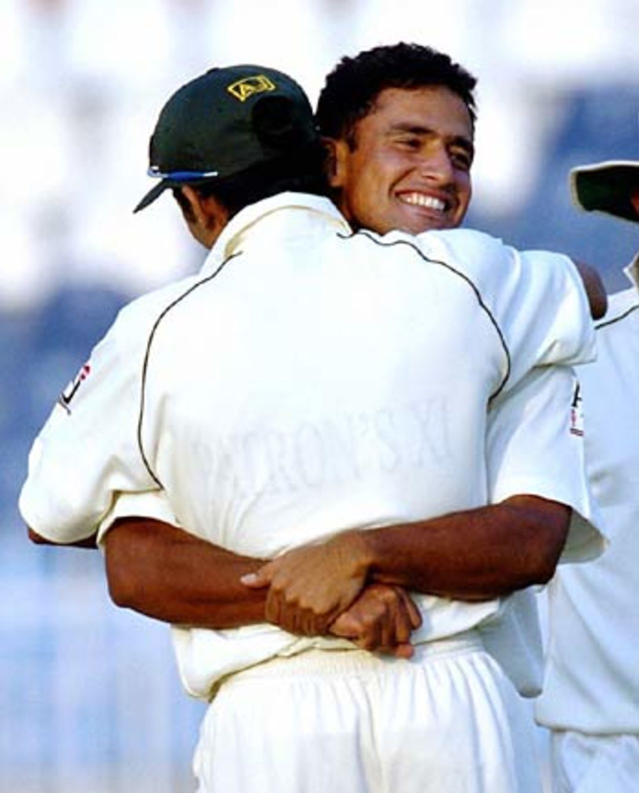 Yasir Arafat is delighted after dismissing Matt Prior, Patron's XI v England XI, Rawalpindi, October 31, 2005