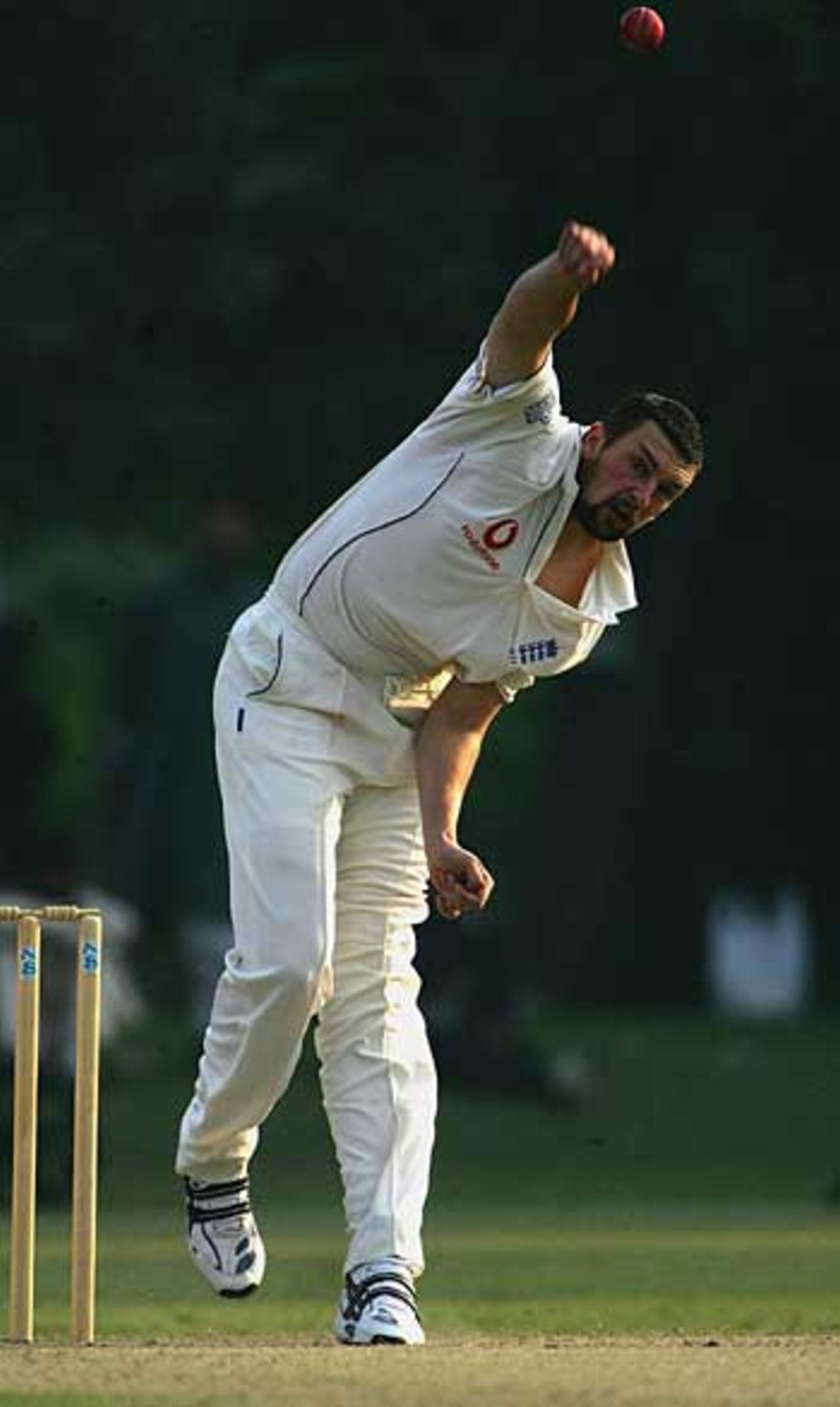Steve Harmison tries to find his form before the first Test against Pakistan, Pakistan A v England XI, Tour Match, Lahore, November 6, 2005