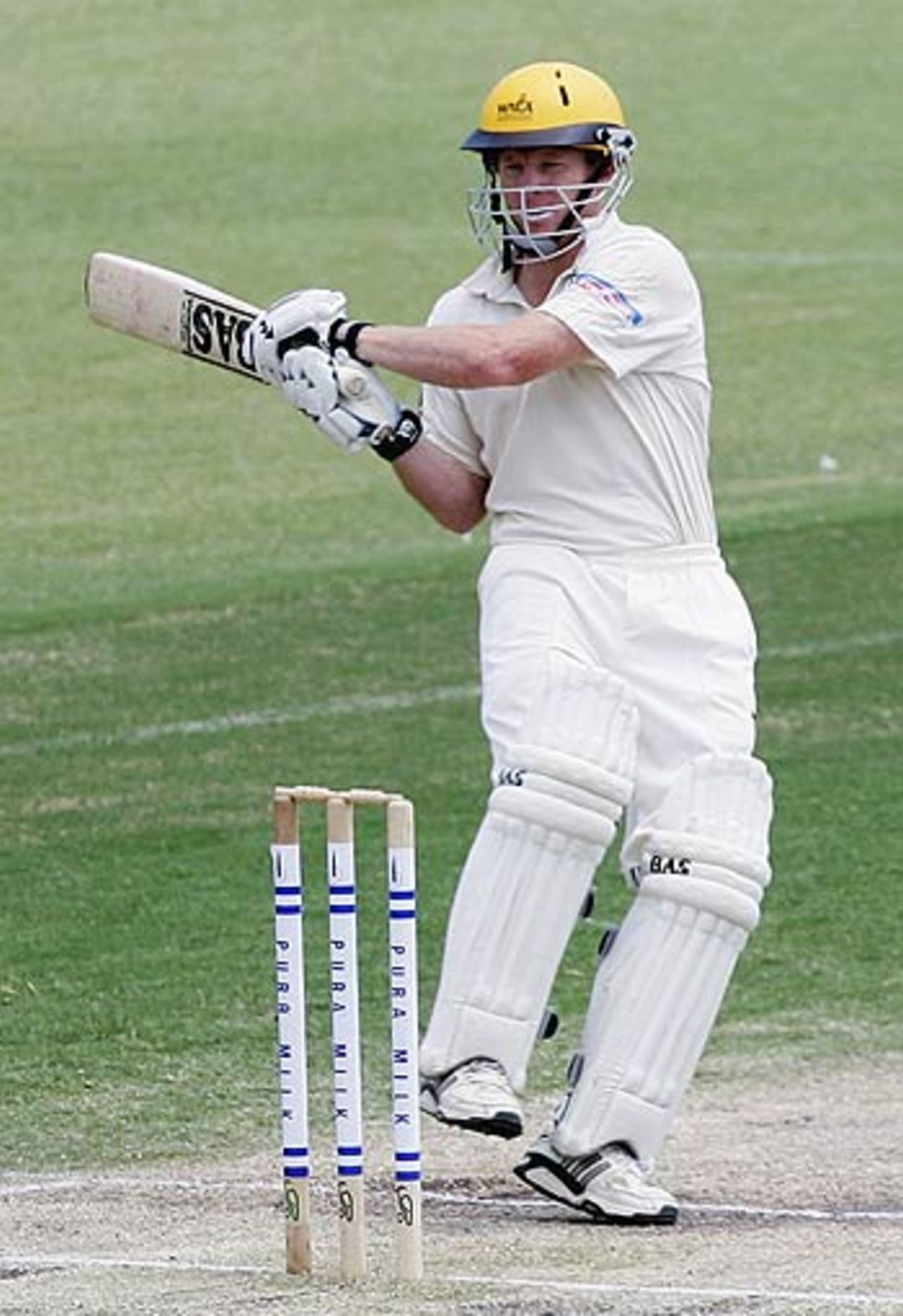 Chris Rogers pulls one during his innings of 161, Western Australia v New South Wales, Pura Cup, Perth, November 9, 2005